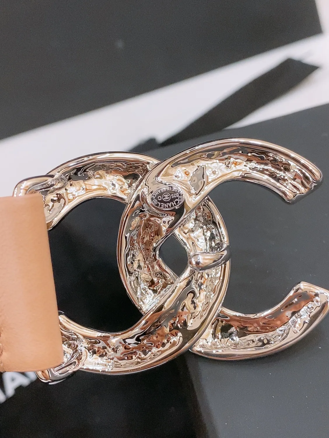 💰460💰Full package💰 💍Purchase level Chanel -chanel belt classic double C belt, CC hardware with imported calf leather body, perfect texture, simply the finishing touch in spring, belt diameter and width 3.0cm