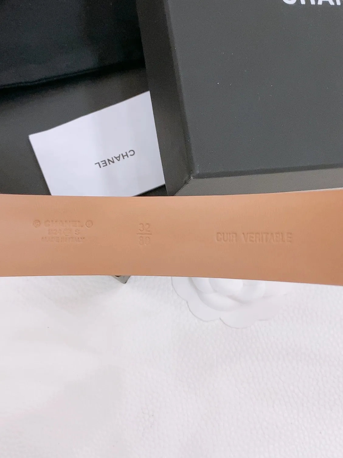 💰460💰Full package💰 💍Purchase level Chanel -chanel belt classic double C belt, CC hardware with imported calf leather body, perfect texture, simply the finishing touch in spring, belt diameter and width 3.0cm