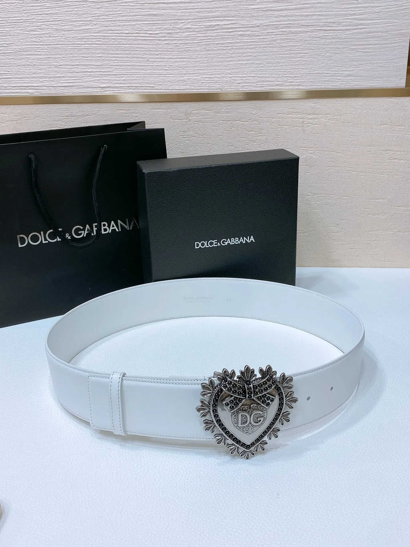 💰560💰Full package💰 💍Purchase grade DG Dolce & Gabbana, DG rhinestone logo love calfskin belt • Point buckle opening and closing below the buckle, imported original patent leather fabric black cowhide with DG simple buckle, fashionable and versatile 5.0cm