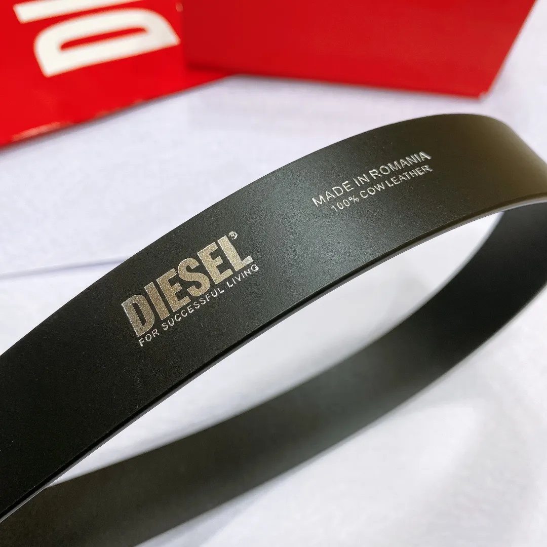 💰480💰Authentic packaging💰 💍Purchasing-grade Diesel tree paste leather, retro silver buckle, popular trendy brand, width 3.0cm