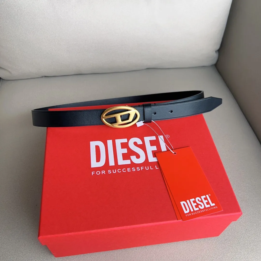 💰460💰Authentic packaging💰 💍Purchasing-grade DIESEL cowhide retro buckle Unique style design Soft calfskin Recommended by many Internet celebrities Retro style Width 2.5cm with box