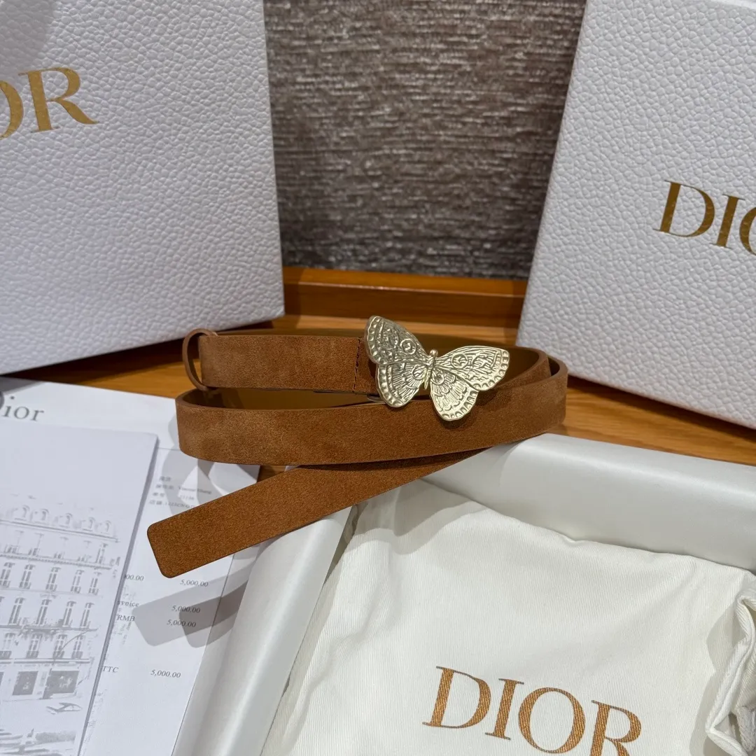 💰440💰Full package💰 💍Purchase level Dior⚡️Good new women's belt 24 early spring Metamorphose belt, 20mm suede design on the front, smooth cow leather on the back, super popular, butterfly buckle series.⚡️🌹Width 2.0cm