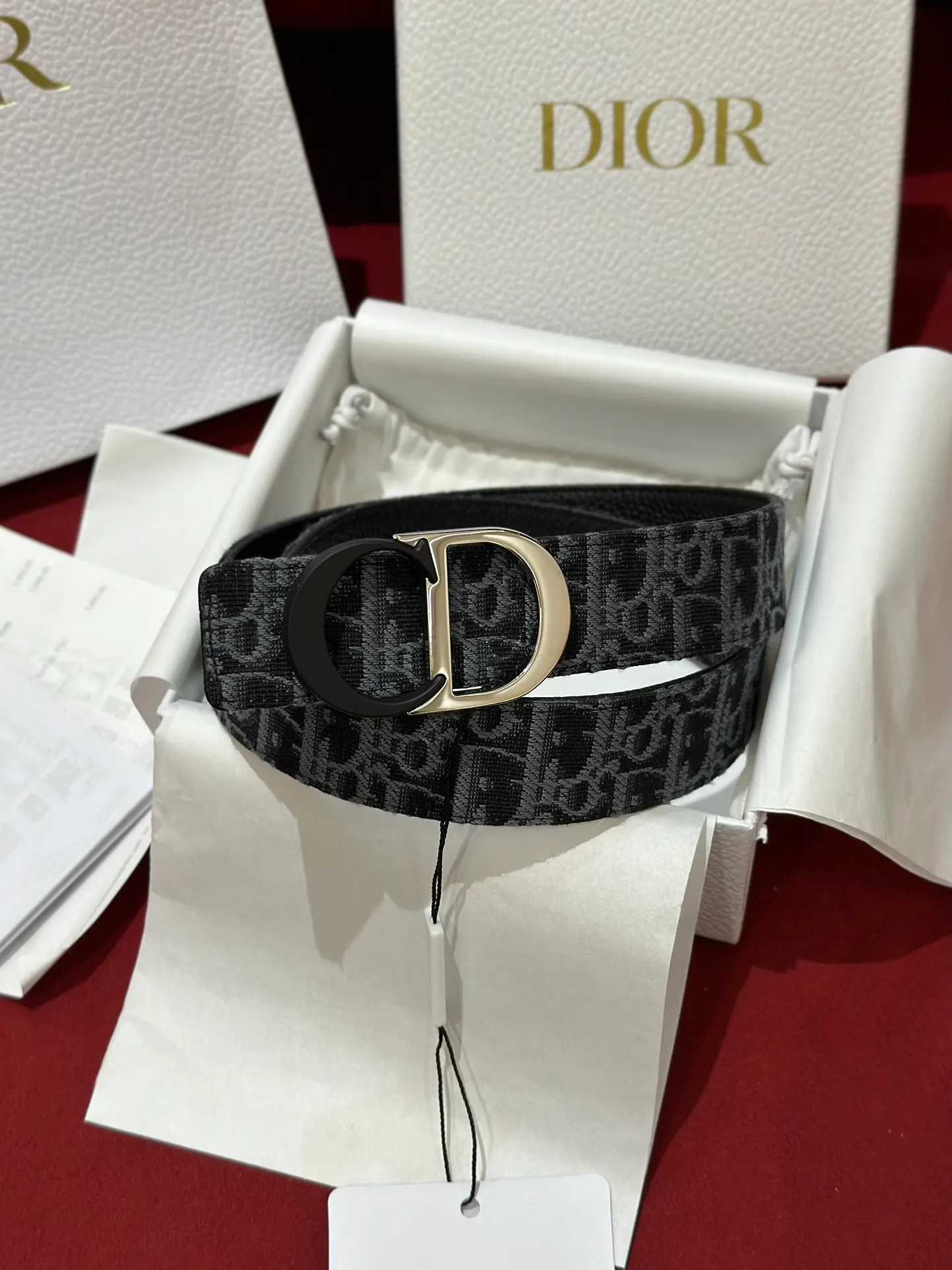 💰460💰Full package💰 💍Purchase-grade Dior imported calfskin soft belt C. D classic logo metal buckle new design buckle calfskin soft belt 3.5cm boutique
