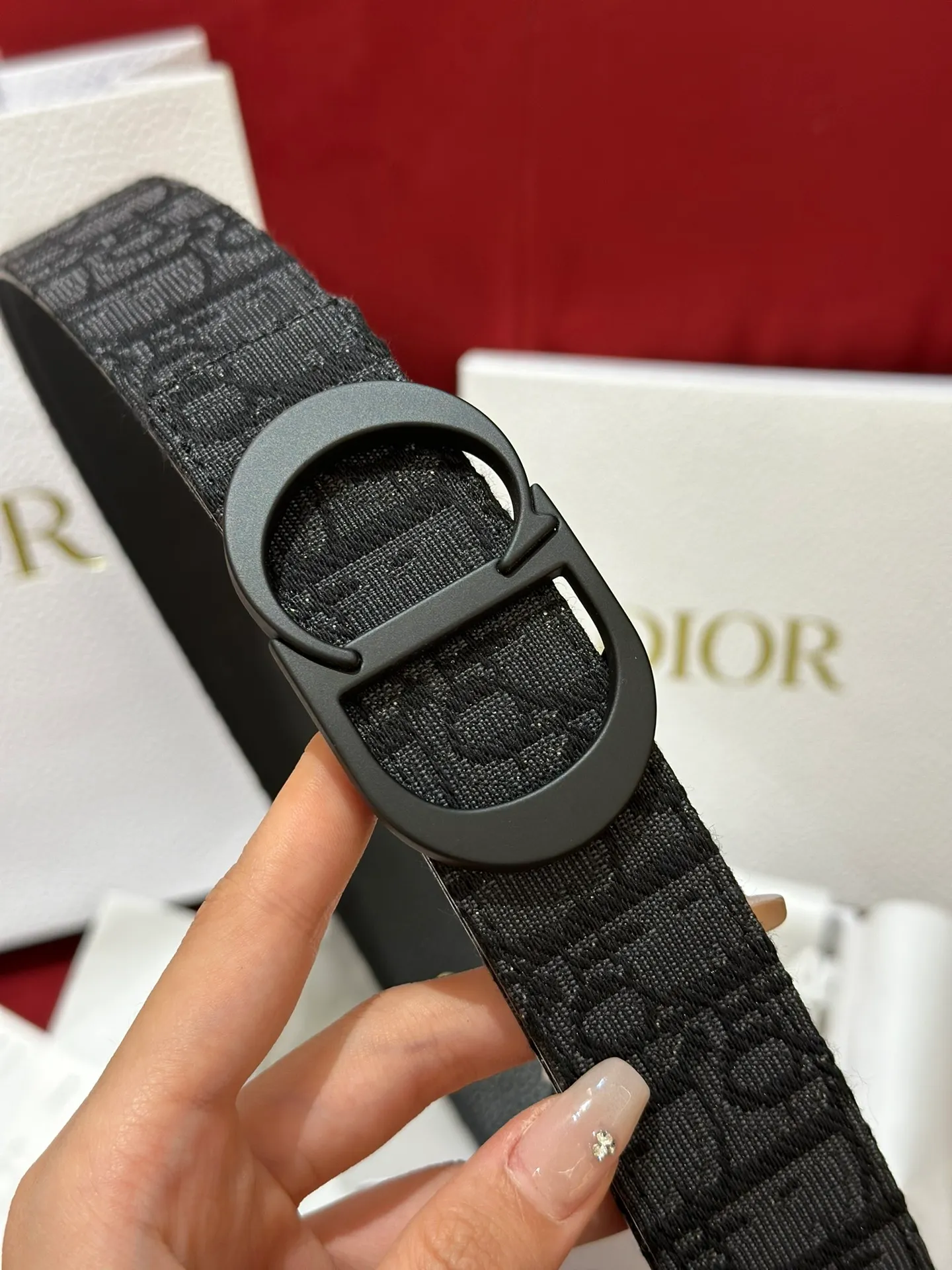 💰460💰Full package💰 💍Purchase-grade Dior imported calfskin soft belt C. D classic logo metal buckle new design buckle calfskin soft belt 3.5cm boutique