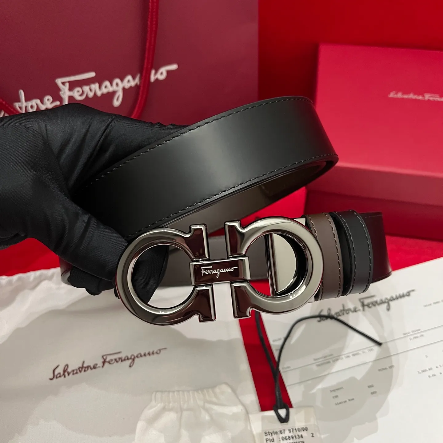 💰440💰Complete package💰 💍Purchasing-grade Ferragamo⚡️🌹Supports NXP chip scanning Double-sided Italian original leather Non-market ordinary version Exquisite palladium-plated buckle Width 3.5cm The belt is adjustable and can be cut as needed to achieve a slim fit
