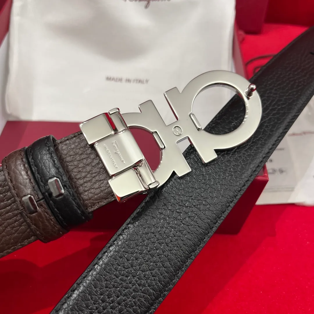 💰440💰Full package💰 💍Purchase level <Ferragamo> Ferragamo⚡️🌹Supports NXP chip scanning⚡️🌹Double-sided Italian imported original lychee pattern Non-market ordinary version Exquisite palladium-plated buckle⚡️🌹Width 35mm The belt is adjustable and can be cut as needed to achieve a slimming effect. Matches the original packaging of the picture