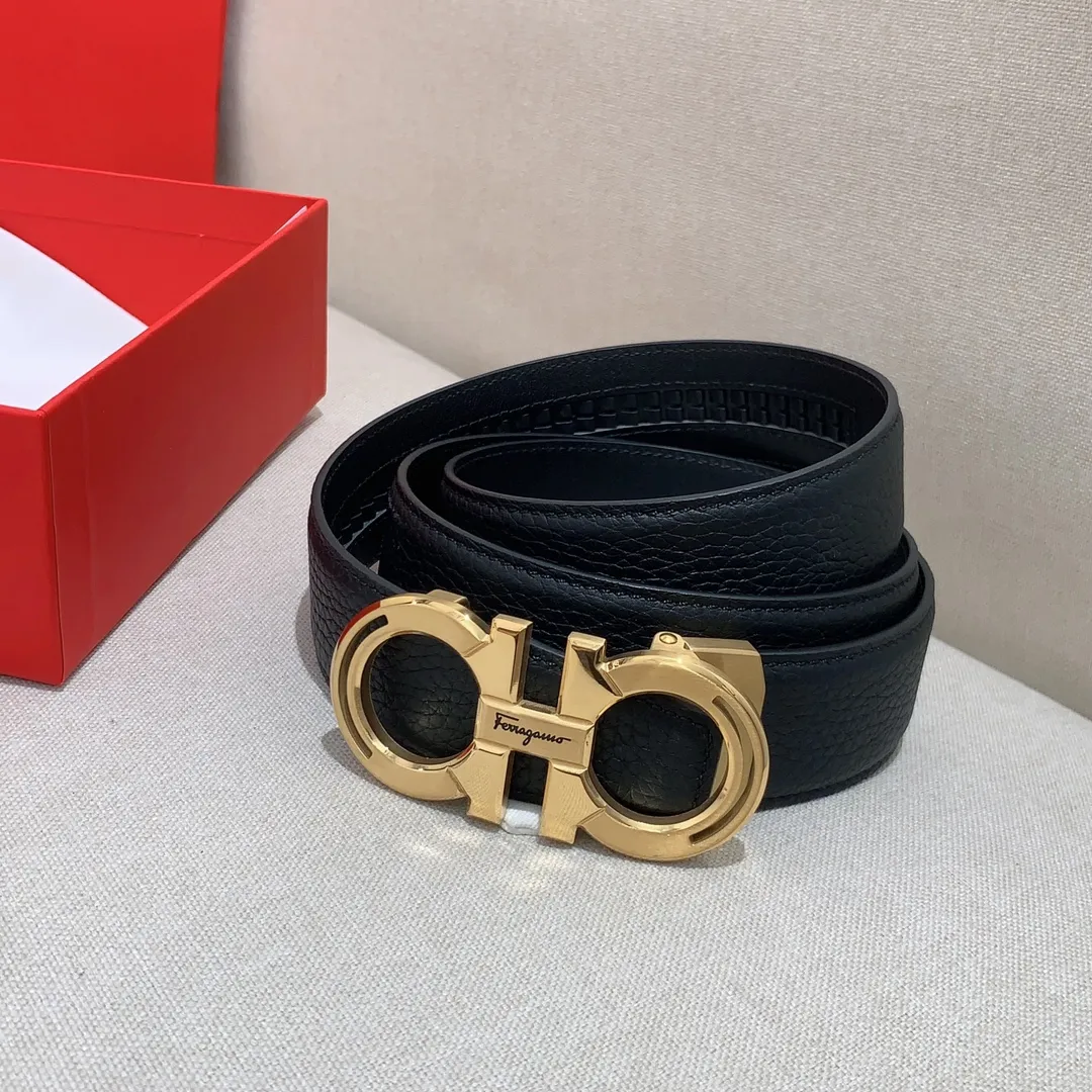 💰400💰Full package💰 💍Purchasing-grade Ferragamo leather belt perfectly combines modern design with exquisite handcraftsmanship; creating a luxurious and elegant style, emphasizing both practicality and style; soft and comfortable to the touch, 3.5cm wide, with the latest original vacuum electroplated hardware buckle, not easy to fade; luxurious and noble, casual and versatile [Cool][Cool][Cool]