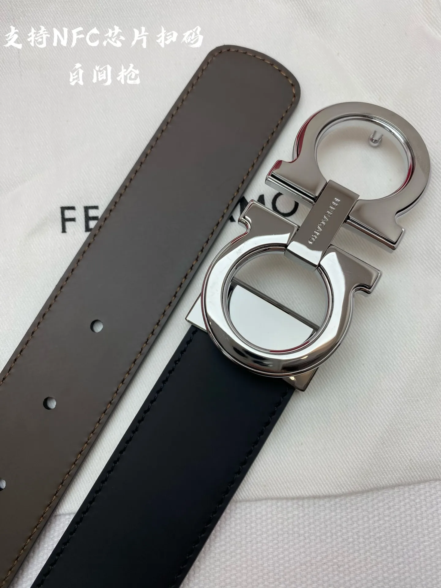 💰440💰Full package💰 💍Purchasing agent Ferragamo⚡️🌹NFC-F3.5cm advanced customized men’s belt, double-sided imported cowhide, you can choose and match it by yourself. Real materials, very textured, fashionable and classic without losing style, can be cut by yourself