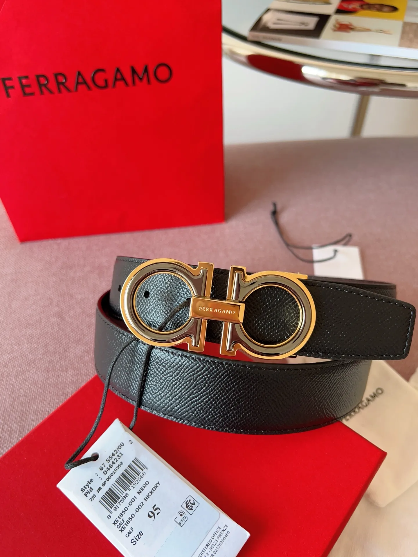 💰460💰Full package💰 💍Purchasing-grade Ferragamo⚡️🌹3.5cm original leather. Precision brass hardware upgraded version genuine factory IP plating! Original match,
