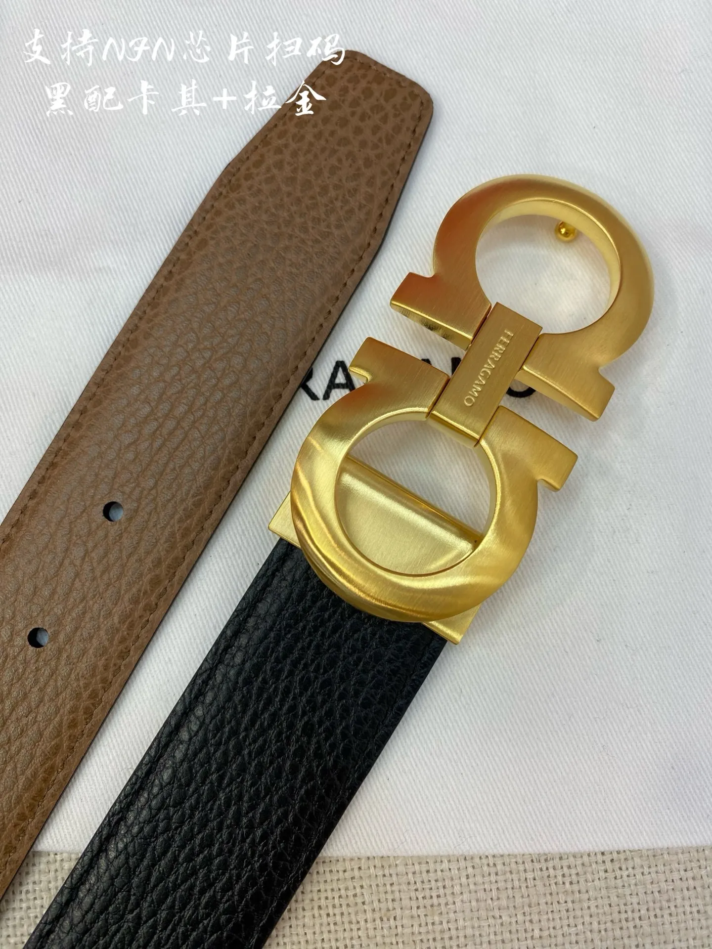 💰440💰Full package💰 💍Purchasing agent Ferragamo⚡️🌹3.5cm high-end customized men's belt Double-sided imported cowhide⚡️🌹Choose and match by yourself Genuine materials Very textured Fashionable and classic without losing style⚡️🌹Can be cut by yourself High quality