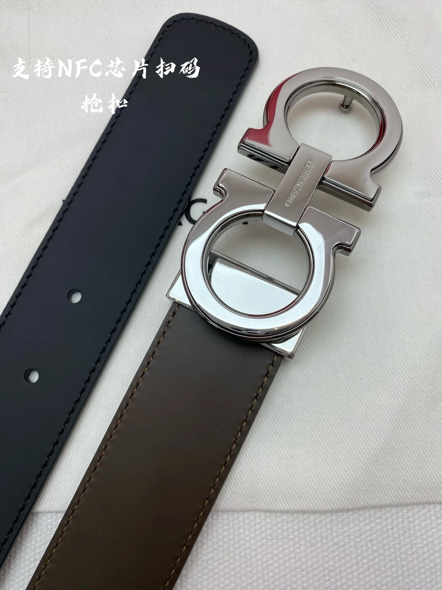 💰440💰Full package💰 💍Purchasing agent Ferragamo⚡️🌹NFC-F3.5cm advanced customized men’s belt, double-sided imported cowhide, you can choose and match it by yourself. Real materials, very textured, fashionable and classic without losing style, can be cut by yourself
