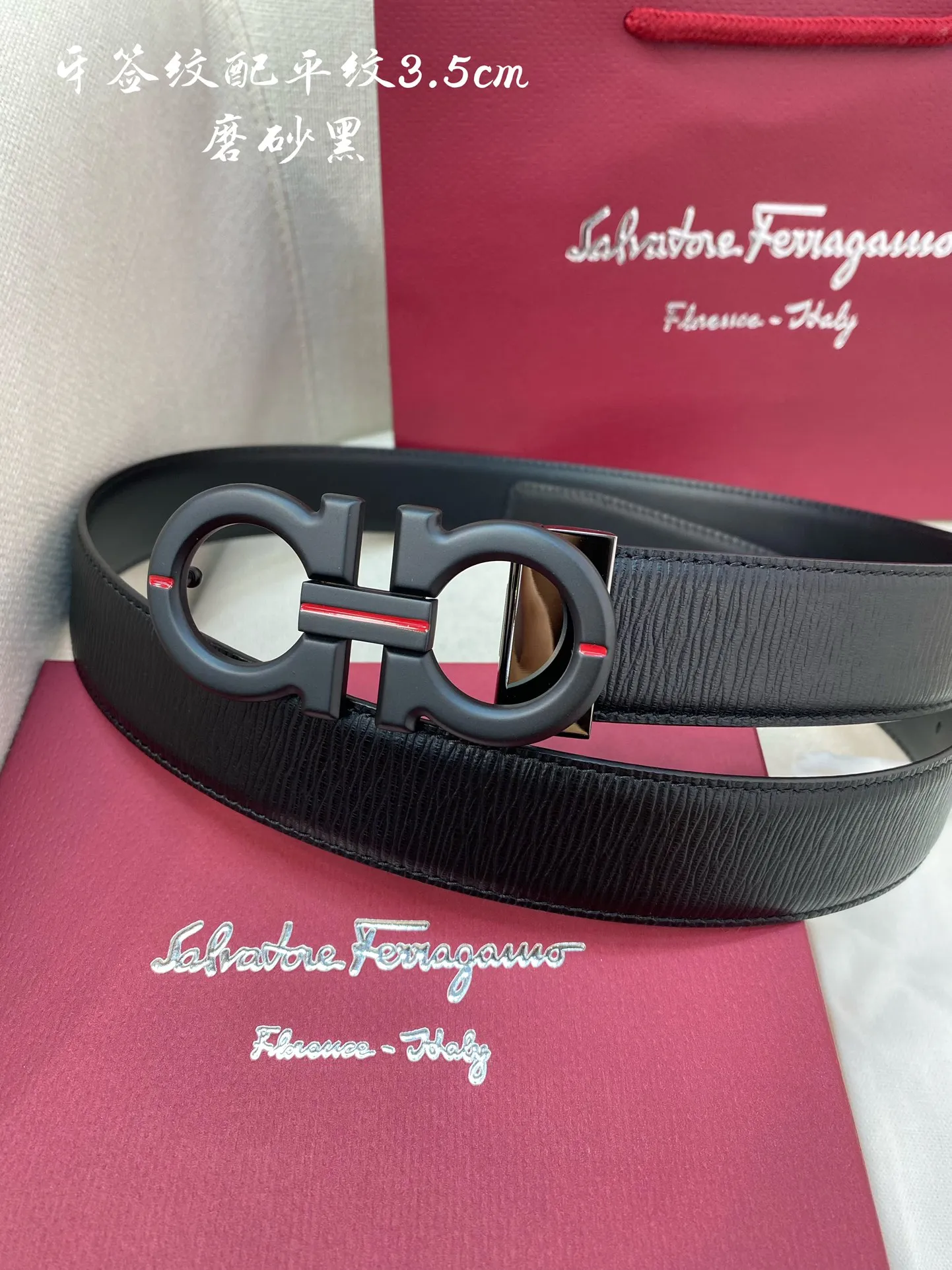 💰460💰Full package💰 💍Purchase level Ferragamo⚡️🌹3.5cm high-end customized men’s belt ⚡️🌹Double-sided imported cowhide, you can choose and match it by yourself, real materials, very textured⚡️🌹Fashionable and classic without losing style, you can cut it by yourself