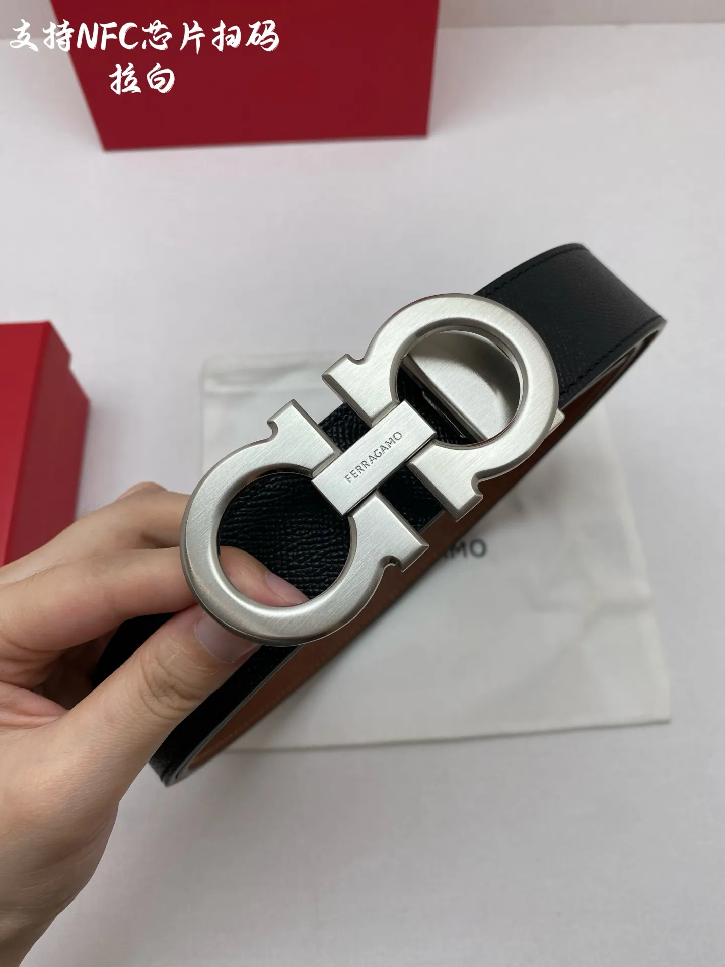 💰440💰Full package💰 💍Purchasing agent Ferragamo⚡️🌹3.5cm high-end customized men's belt Double-sided imported cowhide⚡️🌹Choose and match by yourself Genuine materials Very textured Fashionable and classic without losing style You can cut it by yourself!