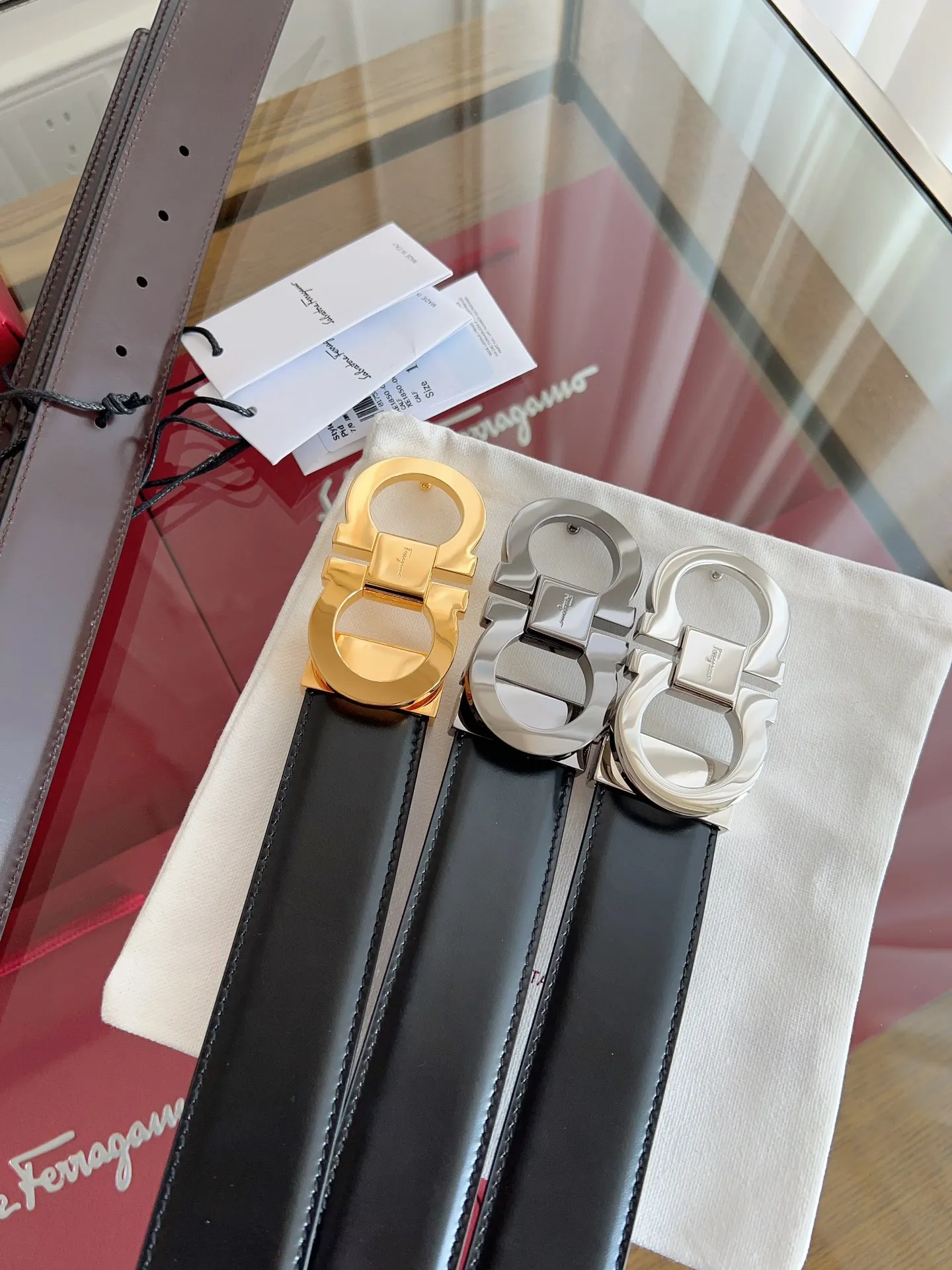 💰480💰Full package💰 💍Purchasing-grade Ferragamo 3.5cm⚡️🌹Original leather. Precision brass hardware upgraded version nfc chip, genuine factory IP plating! Original match