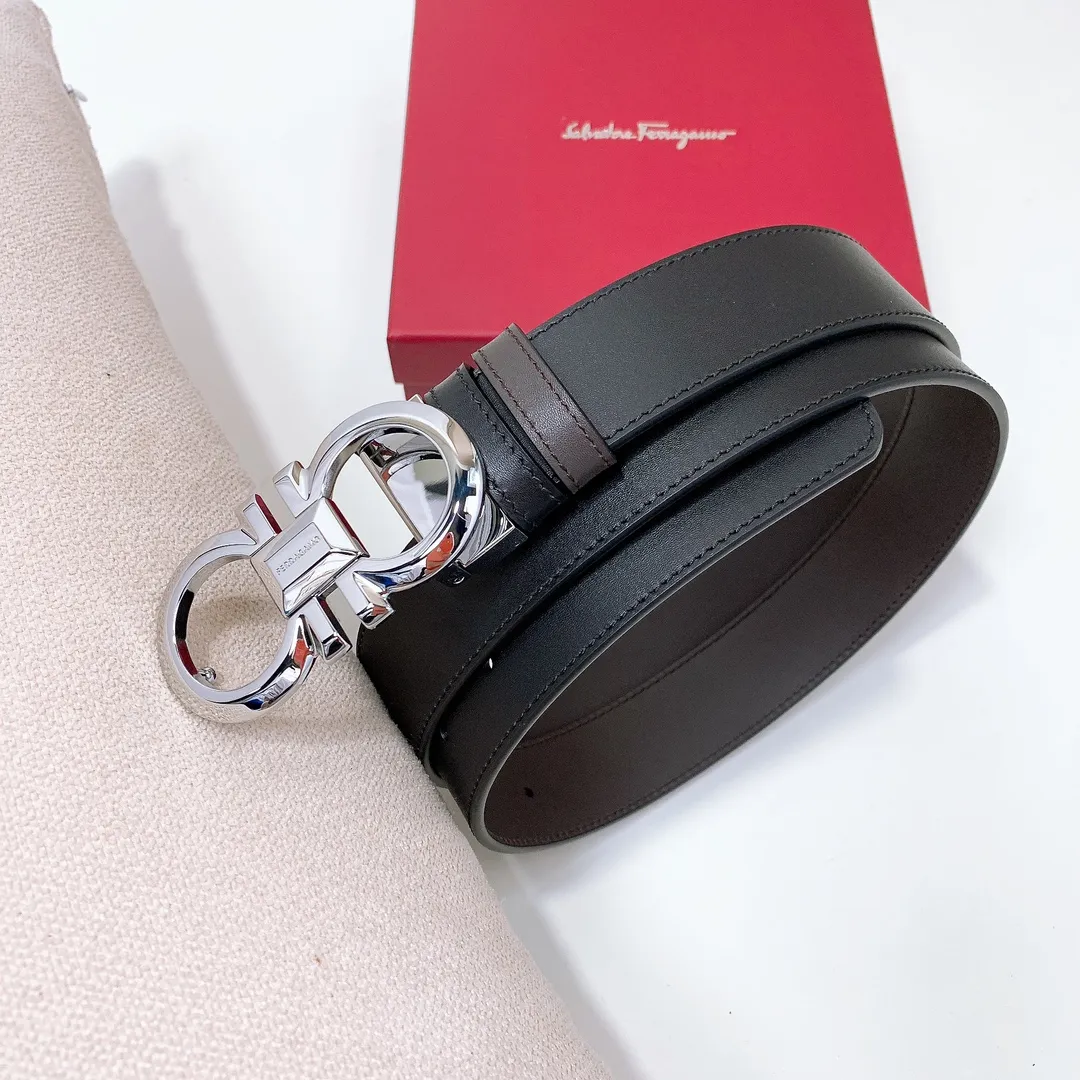 💰440💰Full set of packaging💰 💍Purchase grade Ferragamo 3.5cm original leather. Precision brass hardware upgraded version nfc chip, genuine factory IP plating! Original match