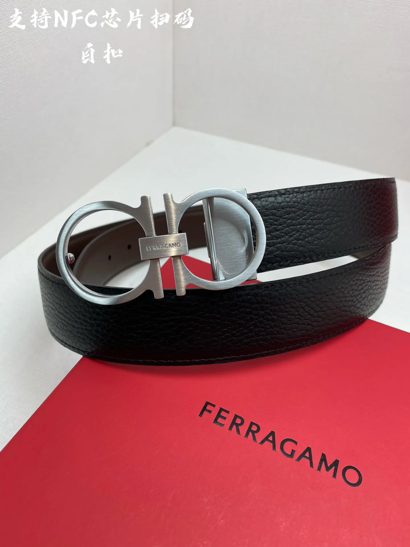 💰440💰Full package💰 💍Purchasing agent Ferragamo⚡️🌹NFC-F3.5cm advanced customized men's belt, double-sided imported cowhide⚡️🌹Choose and match by yourself. Genuine materials. Very textured. Fashionable and classic without losing style. Can be cut by yourself.