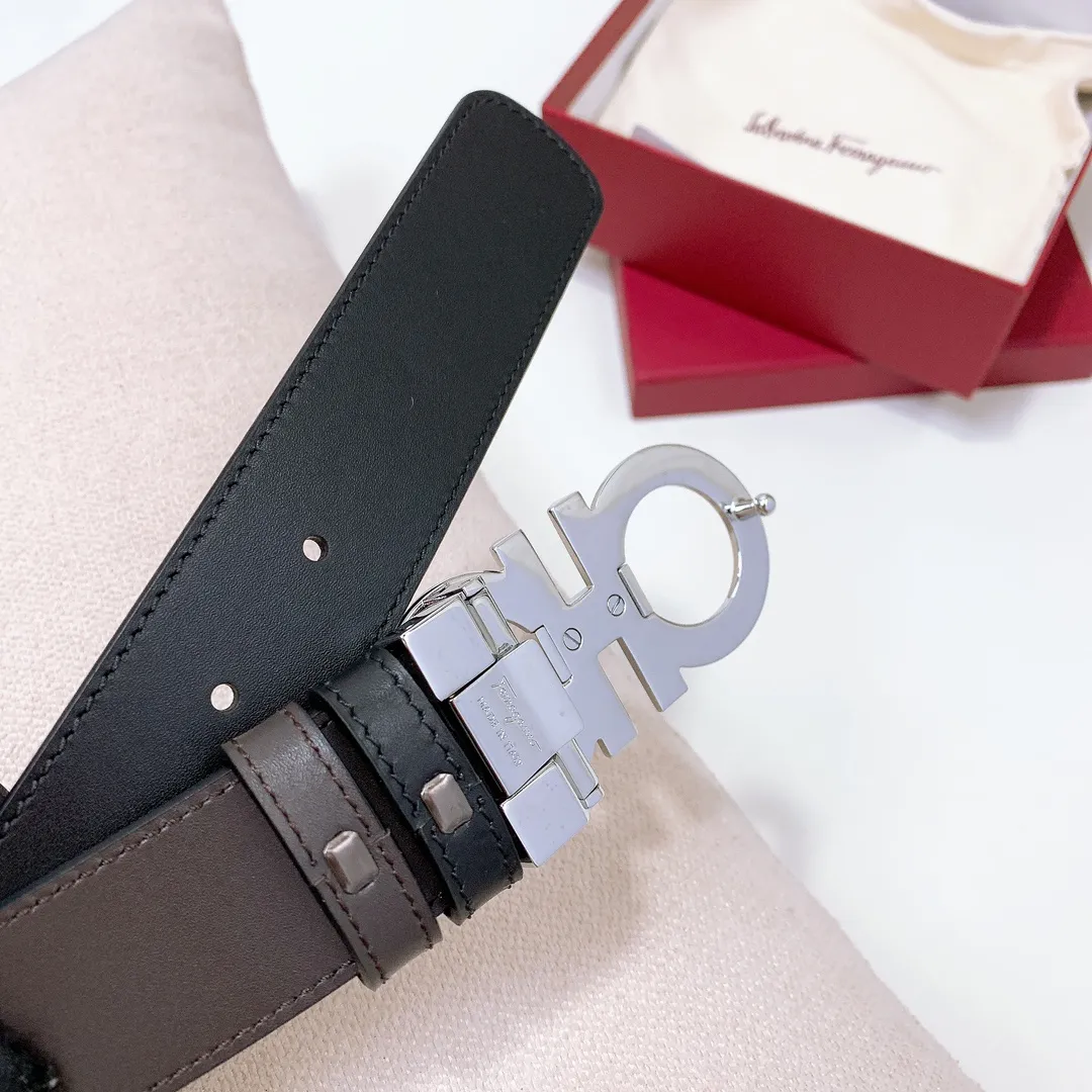 💰440💰Full set of packaging💰 💍Purchase grade Ferragamo 3.5cm original leather. Precision brass hardware upgraded version nfc chip, genuine factory IP plating! Original match