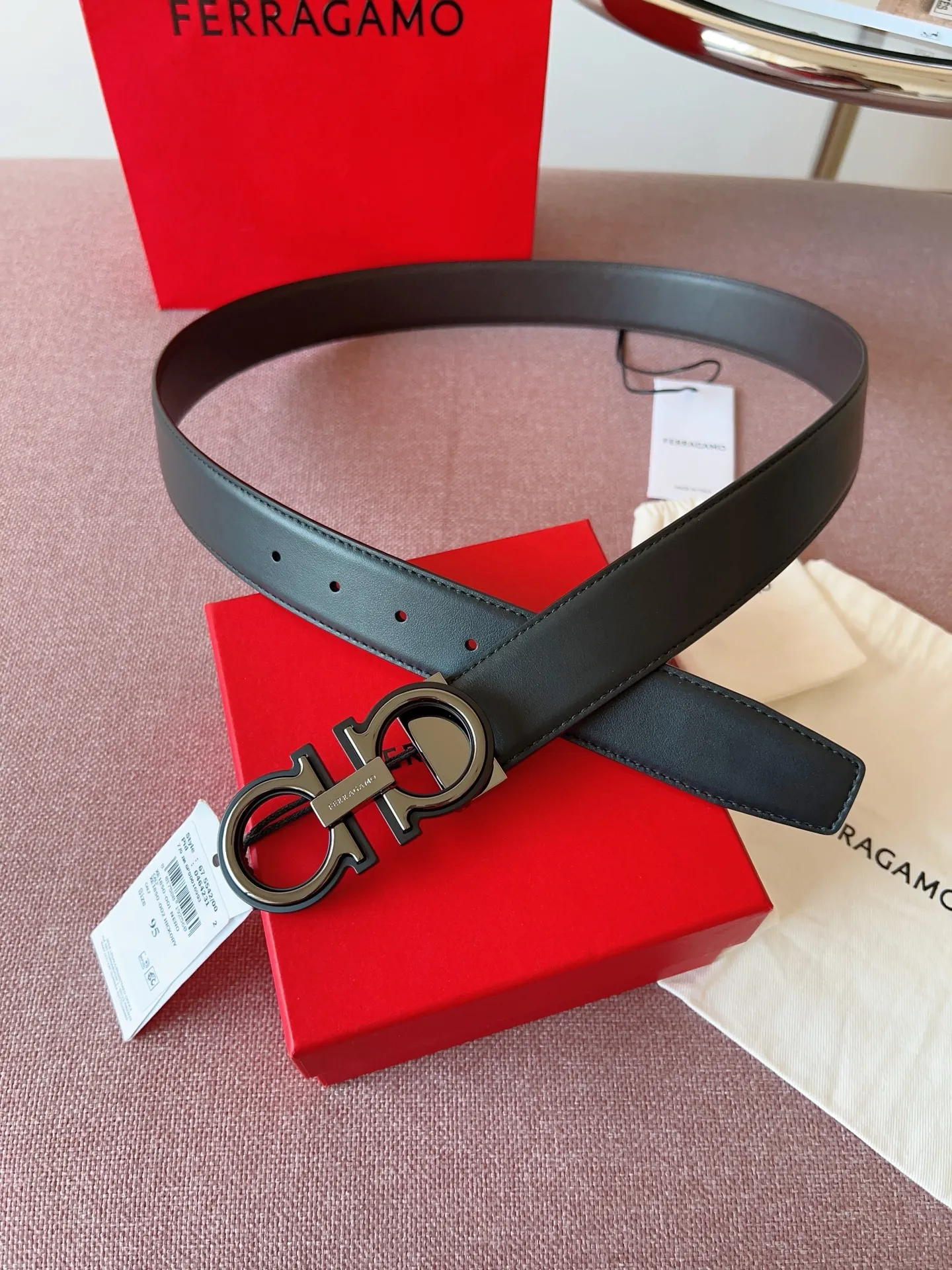 💰460💰Full package💰 💍Purchasing-grade Ferragamo⚡️🌹3.5cm original leather. Precision brass hardware upgraded version genuine factory IP plating! Original match,