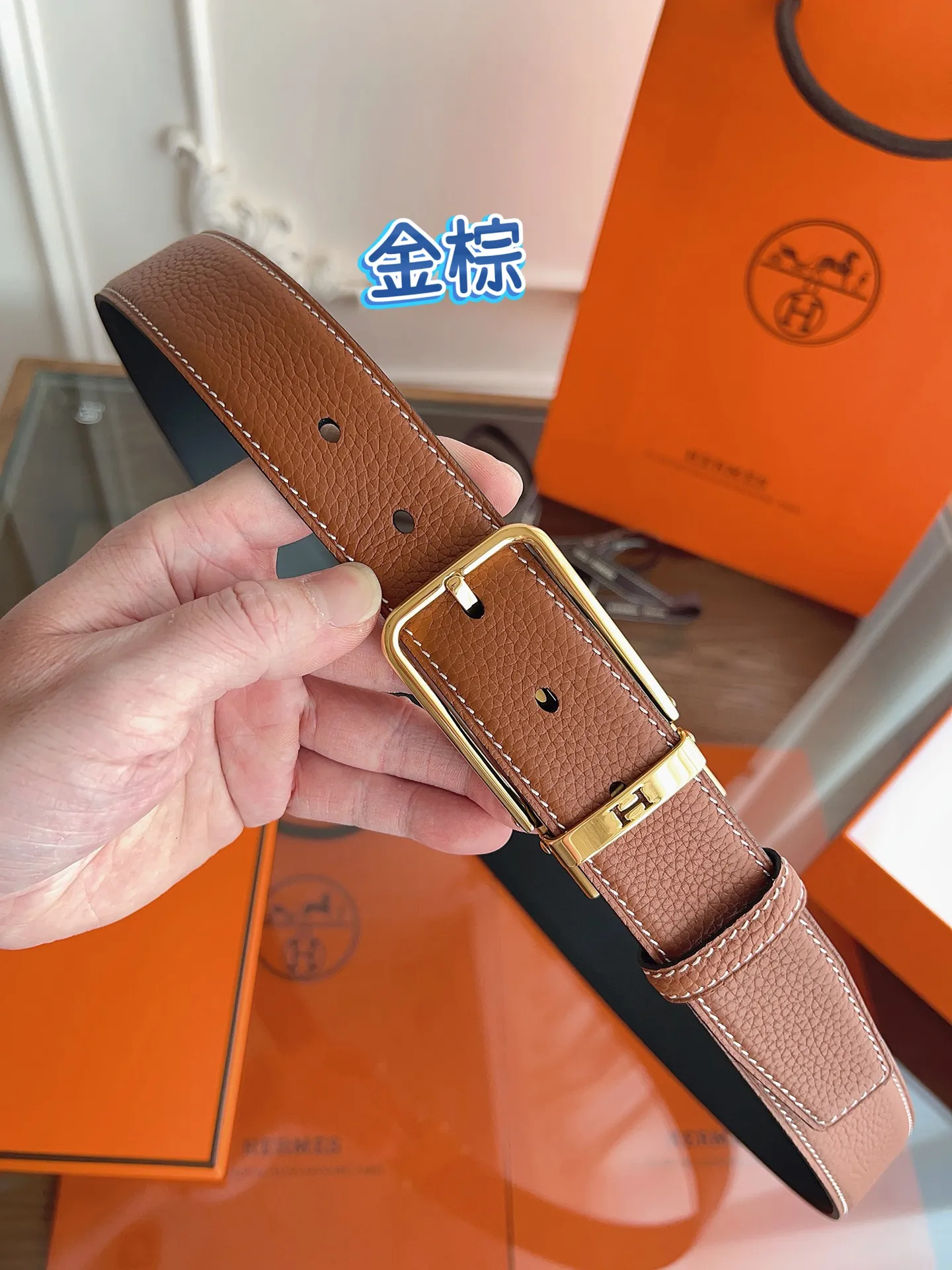💰480💰Full package💰 💍Purchasing grade Hermes HERMES⚡️🌹Latest design Purchasing quality The belt is made of imported high-quality Togo leather, with a fine steel metal traditional small pin buckle. The craftsmanship details are in place. Pay attention to details and never lose to details. Width 3.5cm