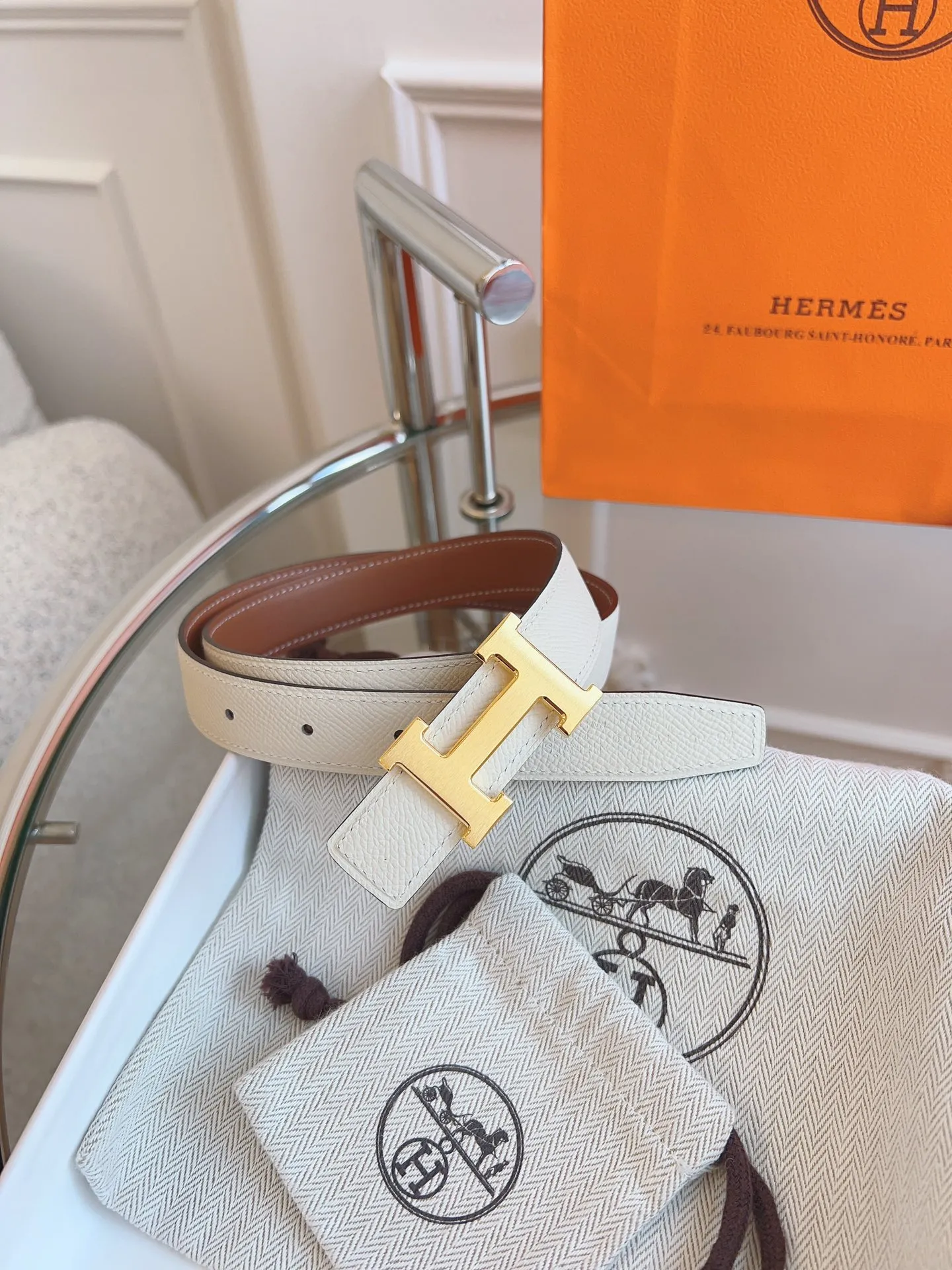 💰440💰Authentic packaging💰 💍Purchasing agent grade "HERMES"🇫🇷French original EPSOM elephant gray/all-steel hardware The quality is beyond doubt, there is no better, only the best. Size 2.4 cm