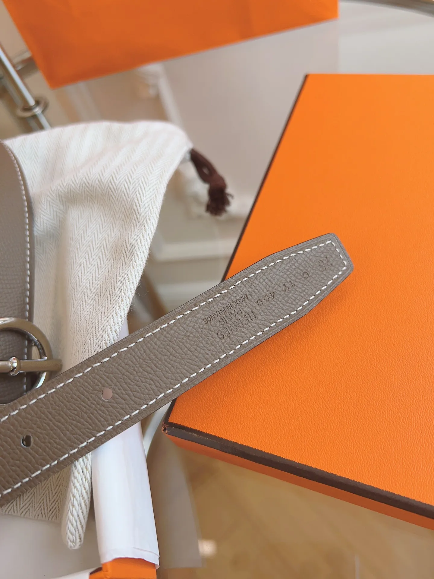 💰440💰Authentic packaging💰 💍Purchasing agent grade "HERMES"🇫🇷French original EPSOM elephant gray/all-steel hardware The quality is beyond doubt, there is no better, only the best. Size 2.4 cm