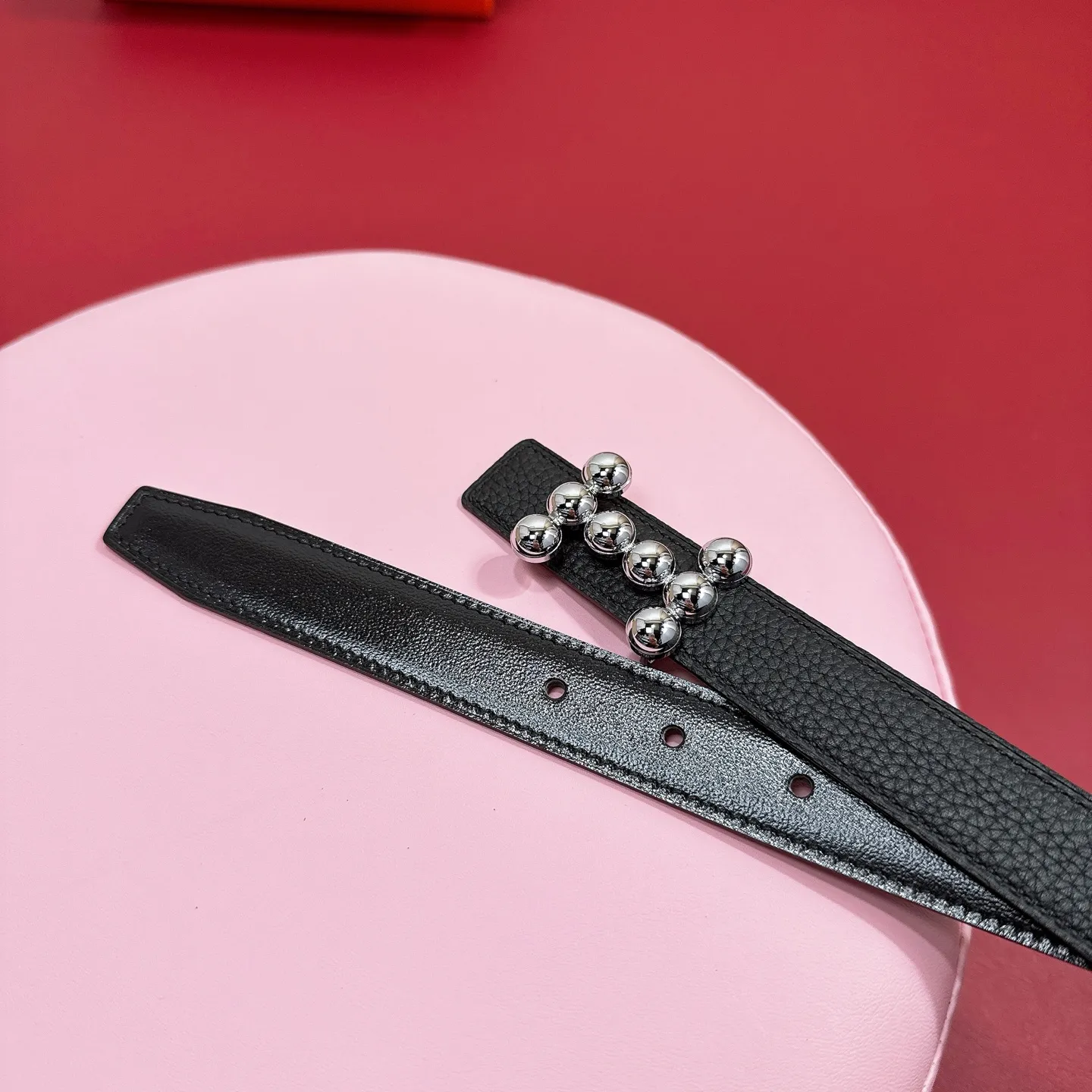💰440💰Full package💰 💍Purchasing agent grade Hermès simple dual-purpose leather girl's pebbled belt, accessories 2.5cm H stainless steel dual-purpose leather H buckle belt!