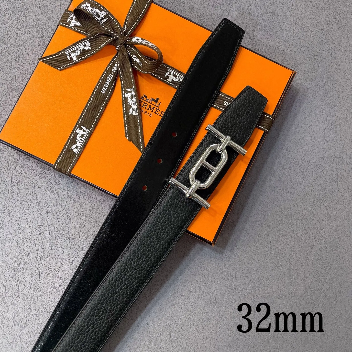 💰480💰Full set of packaging💰 💍Purchase level Hermes - 32mm width, exquisite, double-sided, original leather, with exquisite buckle, exquisite and high quality, exquisite production, detailed pictures, physical shooting, high-end luxury