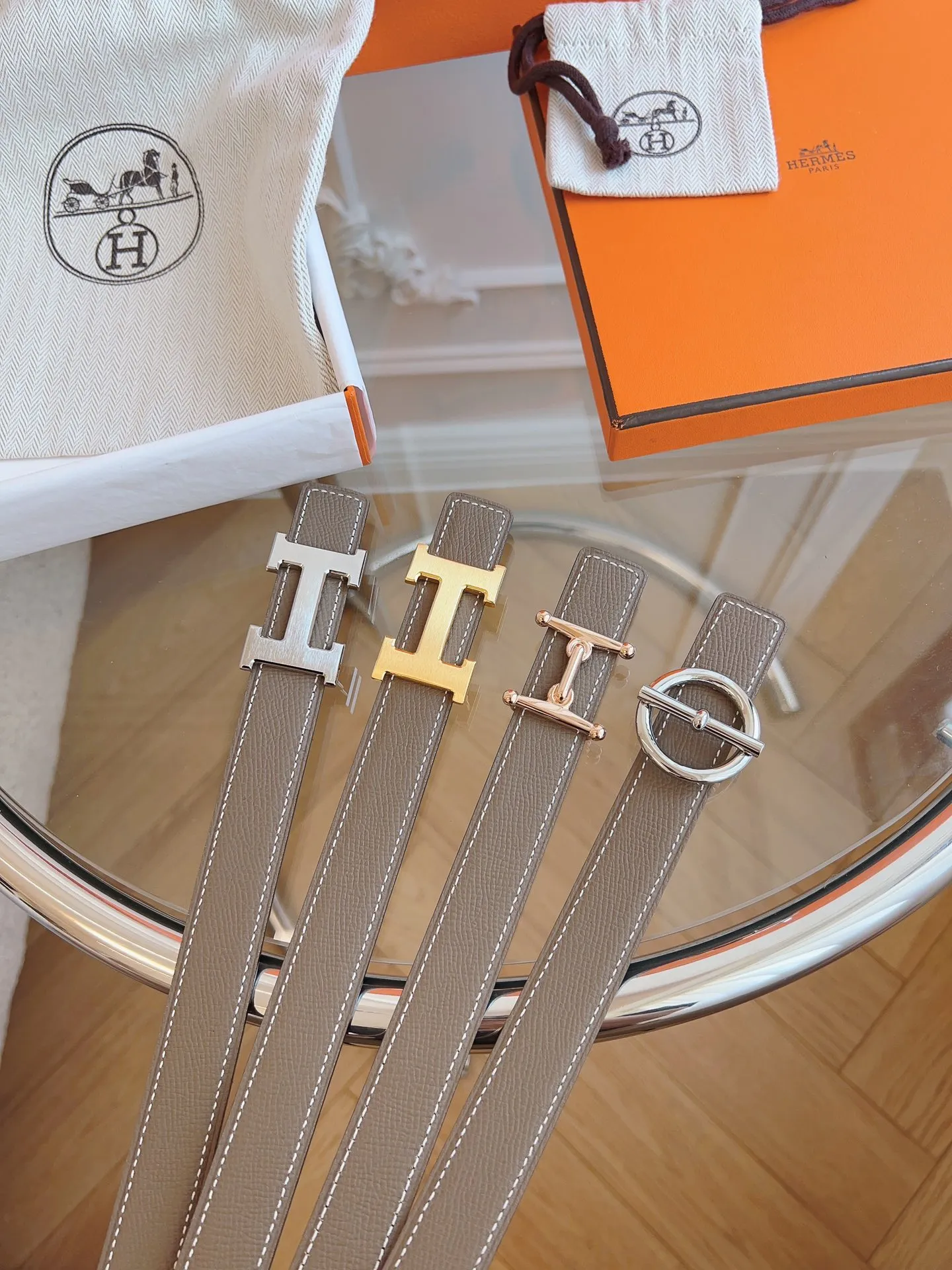 💰440💰Authentic packaging💰 💍Purchasing agent grade "HERMES"🇫🇷French original EPSOM elephant gray/all-steel hardware The quality is beyond doubt, there is no better, only the best. Size 2.4 cm