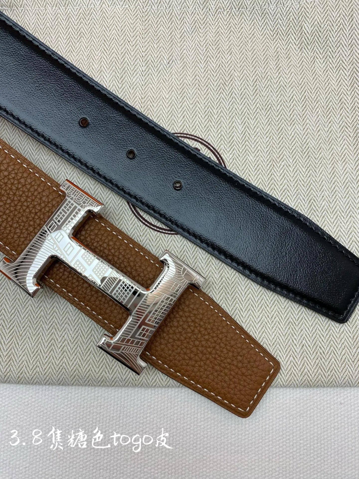 💰480💰Full set of packaging💰 💍Purchase level Hermes-H⚡️🌹BELT BUCKLE & REVERSIBLE LEATHER STRAP 76mm Hermes counter synchronization Imported epsom double-sided calfskin Stainless steel boutique hardware Double-sided available