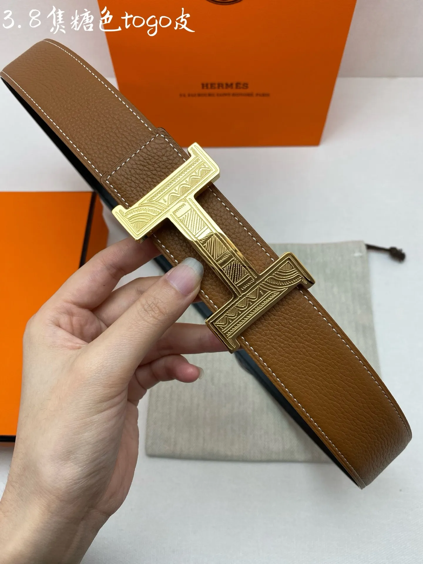 💰480💰Full set of packaging💰 💍Purchase level Hermes-H⚡️🌹BELT BUCKLE & REVERSIBLE LEATHER STRAP 76mm Hermes counter synchronization Imported epsom double-sided calfskin Stainless steel boutique hardware Double-sided available