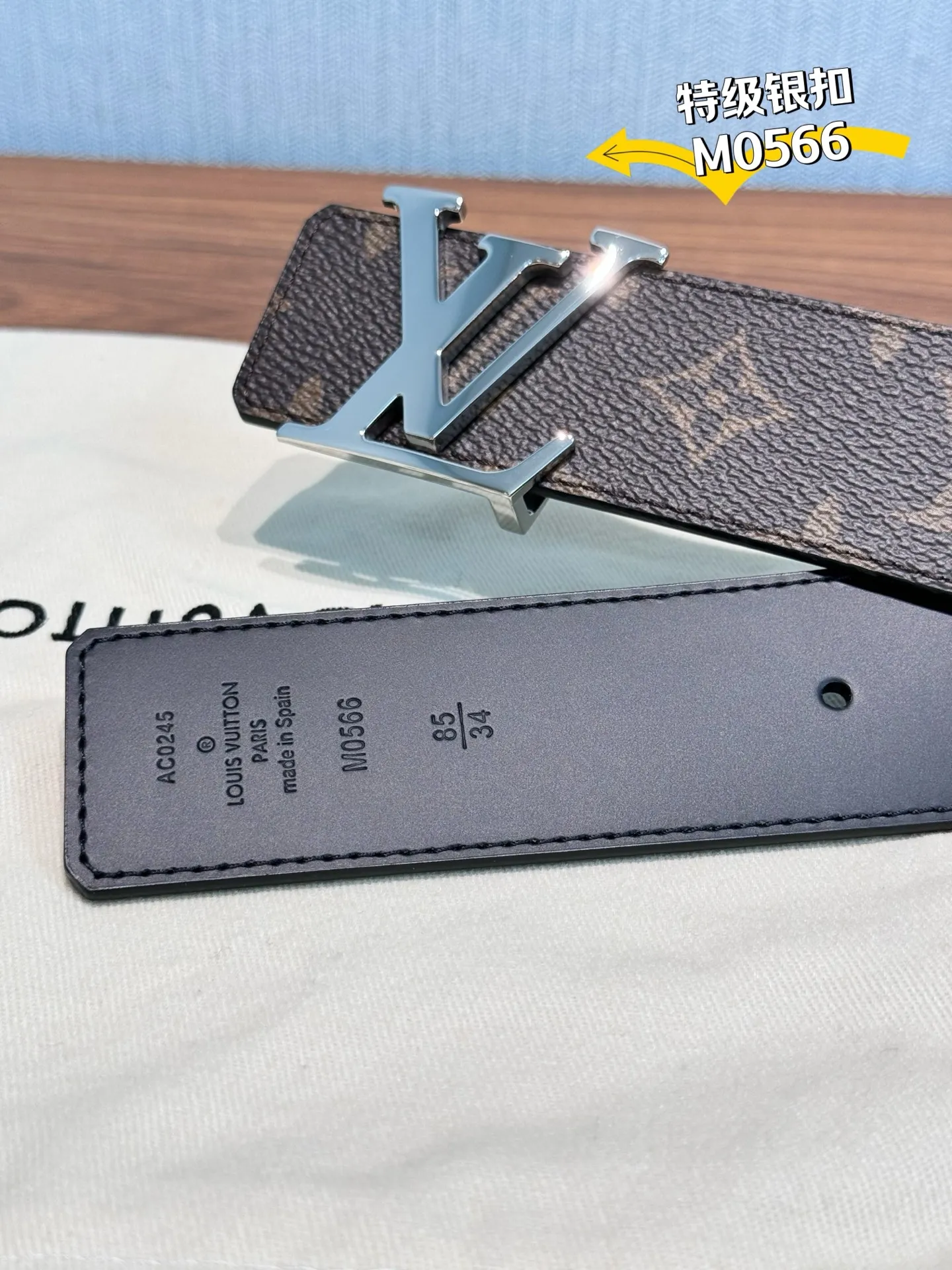 💰440💰Full set of packaging💰 💍Purchase grade LV⚡️🌹Latest version at the counter Original custom base leather Genuine developed leather 4.0cm perfect💯