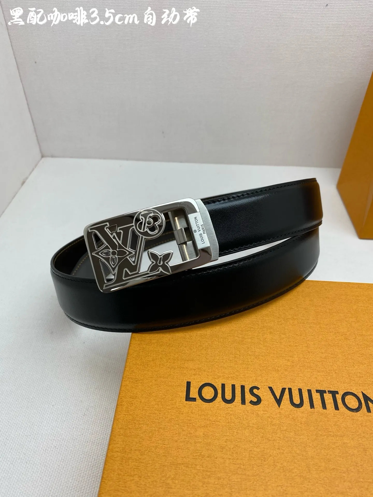 💰460💰Full package💰 💍Purchase grade LV⚡️🌹Men's automatic belt - width 3.5cm ⚡️🌹316 high-quality steel buckle, exquisitely crafted, soft to the touch, can be cut
