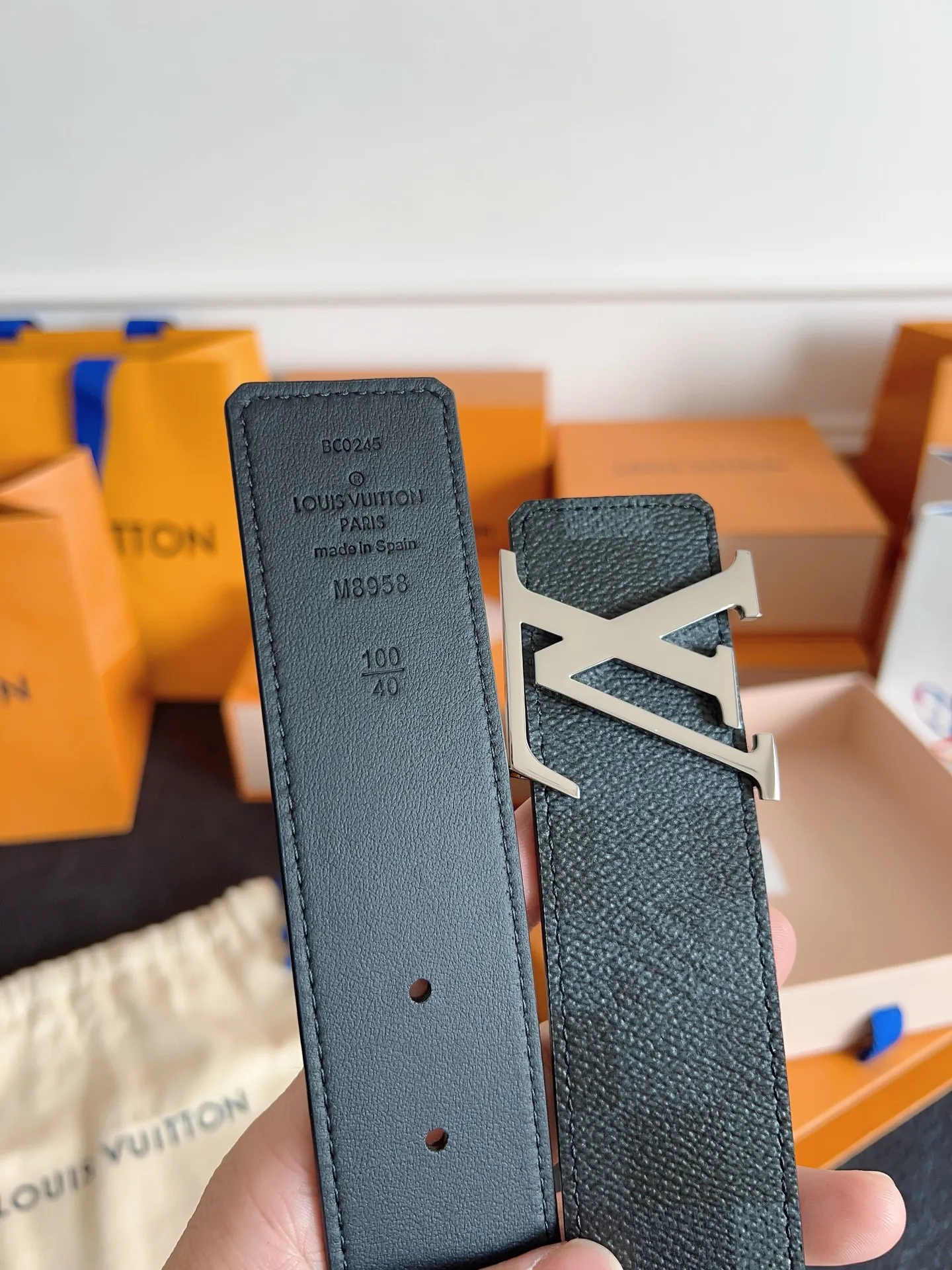 💰480💰Full package💰 💍Purchase level Lv new~🤩Lvjia France🇫🇷Original leather 🇮🇹Imported original calfskin bottom Size 4.0cm Premium hardware Imported furnace hardware