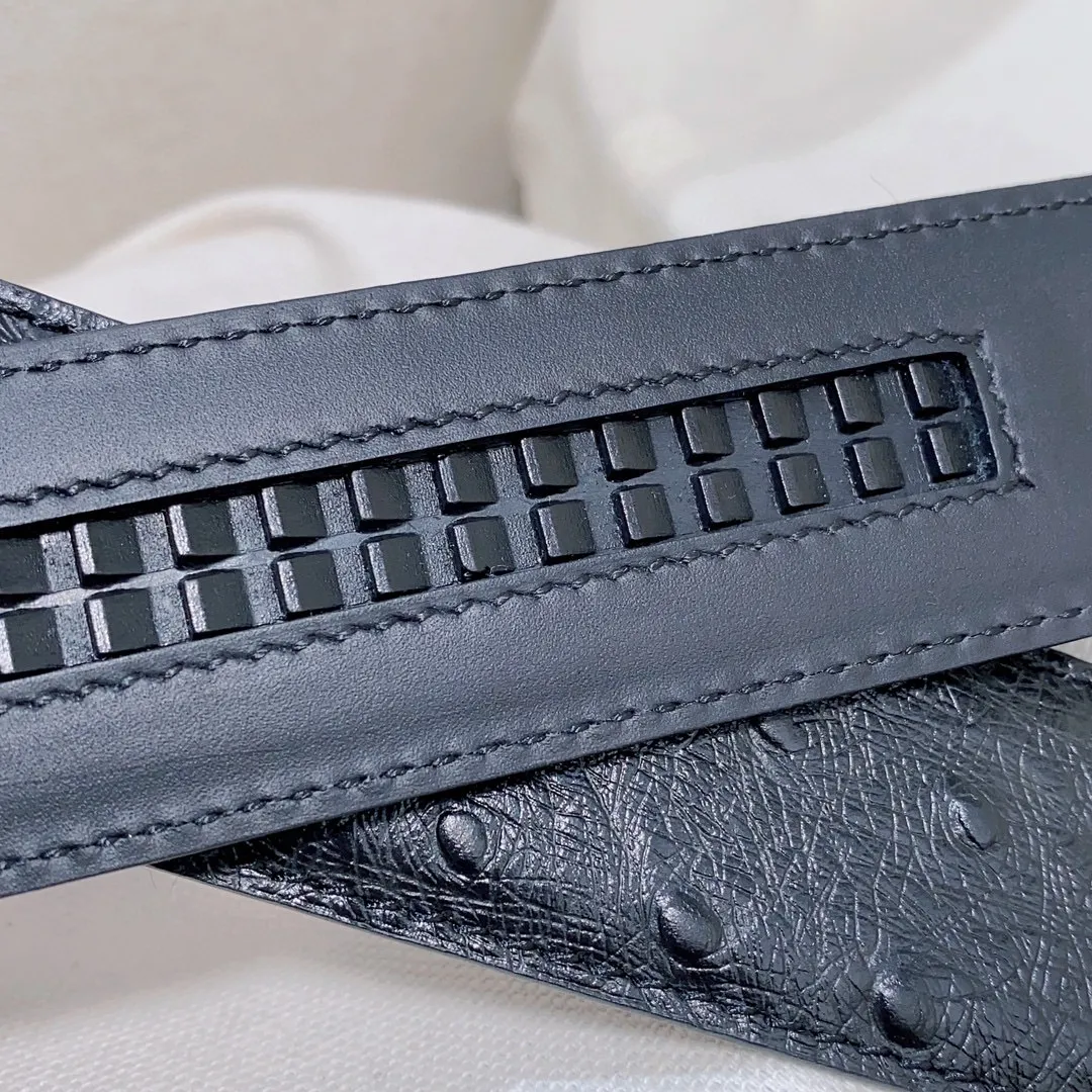 💰460💰Authentic packaging💰 💍Purchase grade Ermenegildo Zegna men's automatic belt Classic Z-shaped metal automatic buckle, exquisite and subtle, very attractive