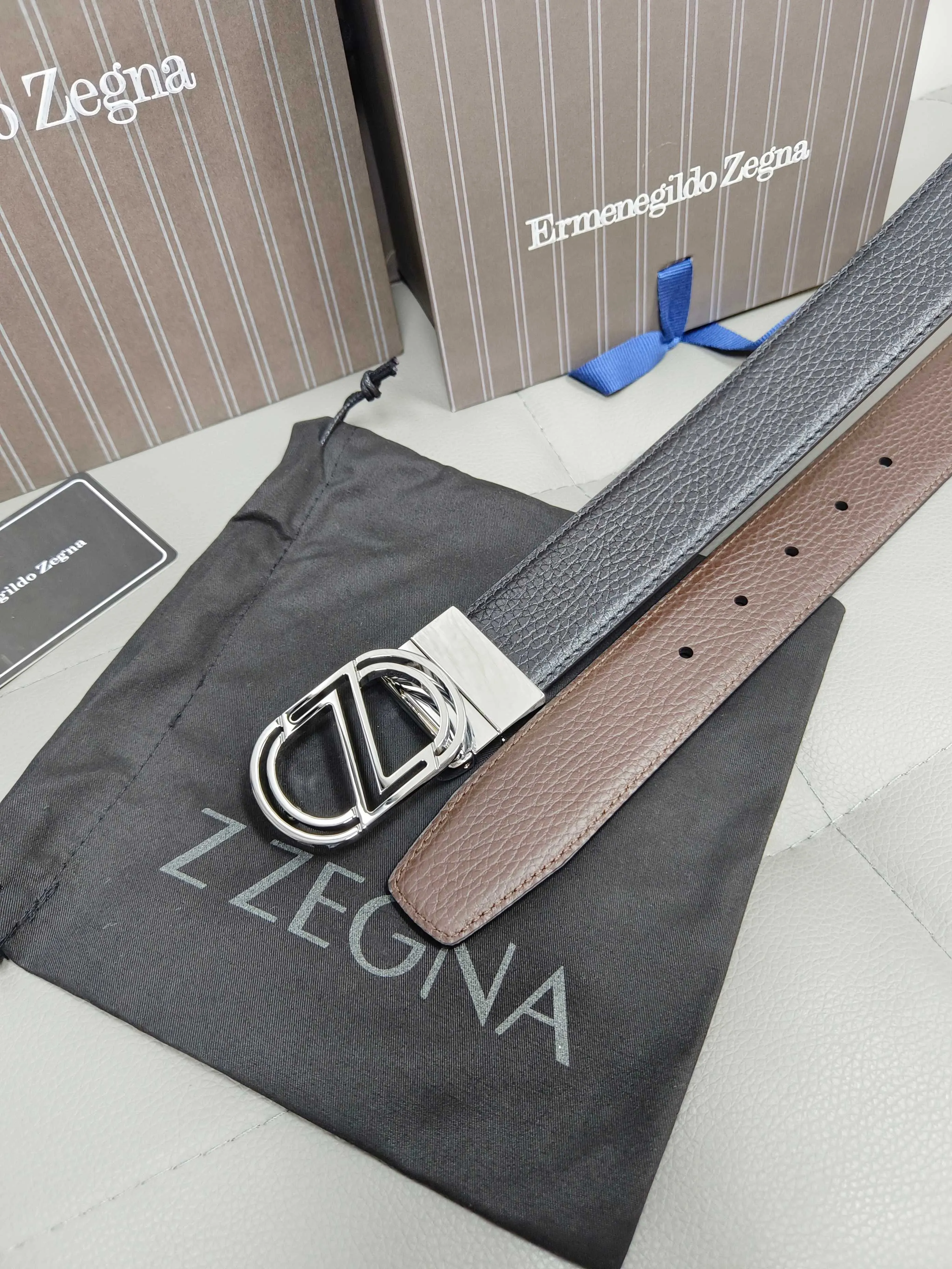 💰460💰Full set of packaging💰 💍Purchase-grade Zegna·⚡️🌹Italy counters are selling genuine products·The wiring is oiled and carefully matched with original Gancio hardware·3.5cm specifications·Adjustable belts·Look at the picture to place an order