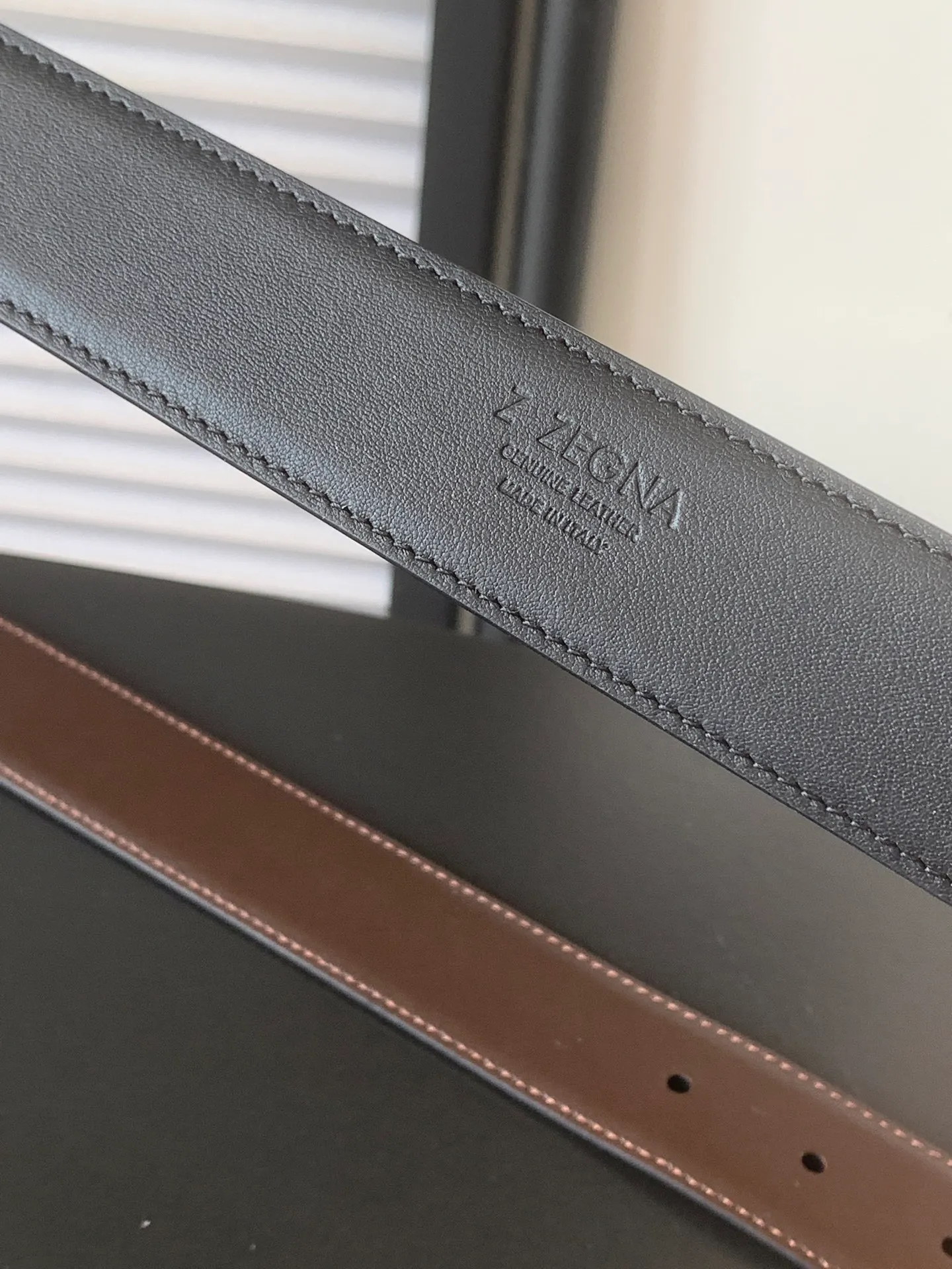💰480💰Full package💰 💍Purchase level new style❤️Ermenegilido Zegne Zegna Belt Men's official website sells rotating buckle belt, double-sided leather, versatile for business and leisure💓💓💓