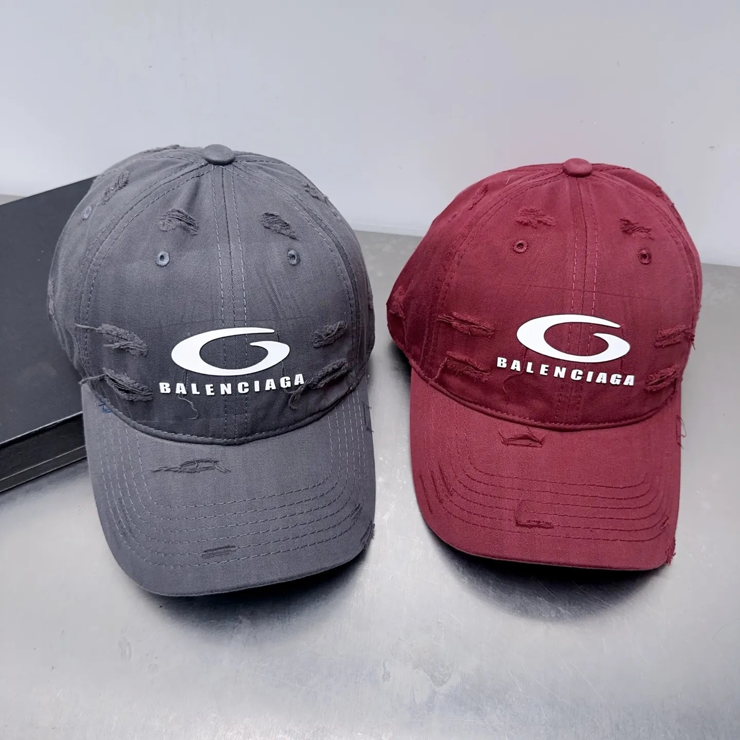 Balenciaga ripped baseball cap