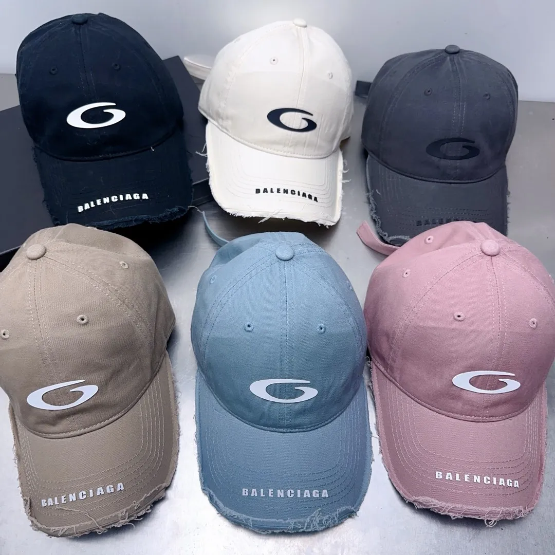 Welcome to inquire, spring and summer style raw edge Balenciaga baseball cap