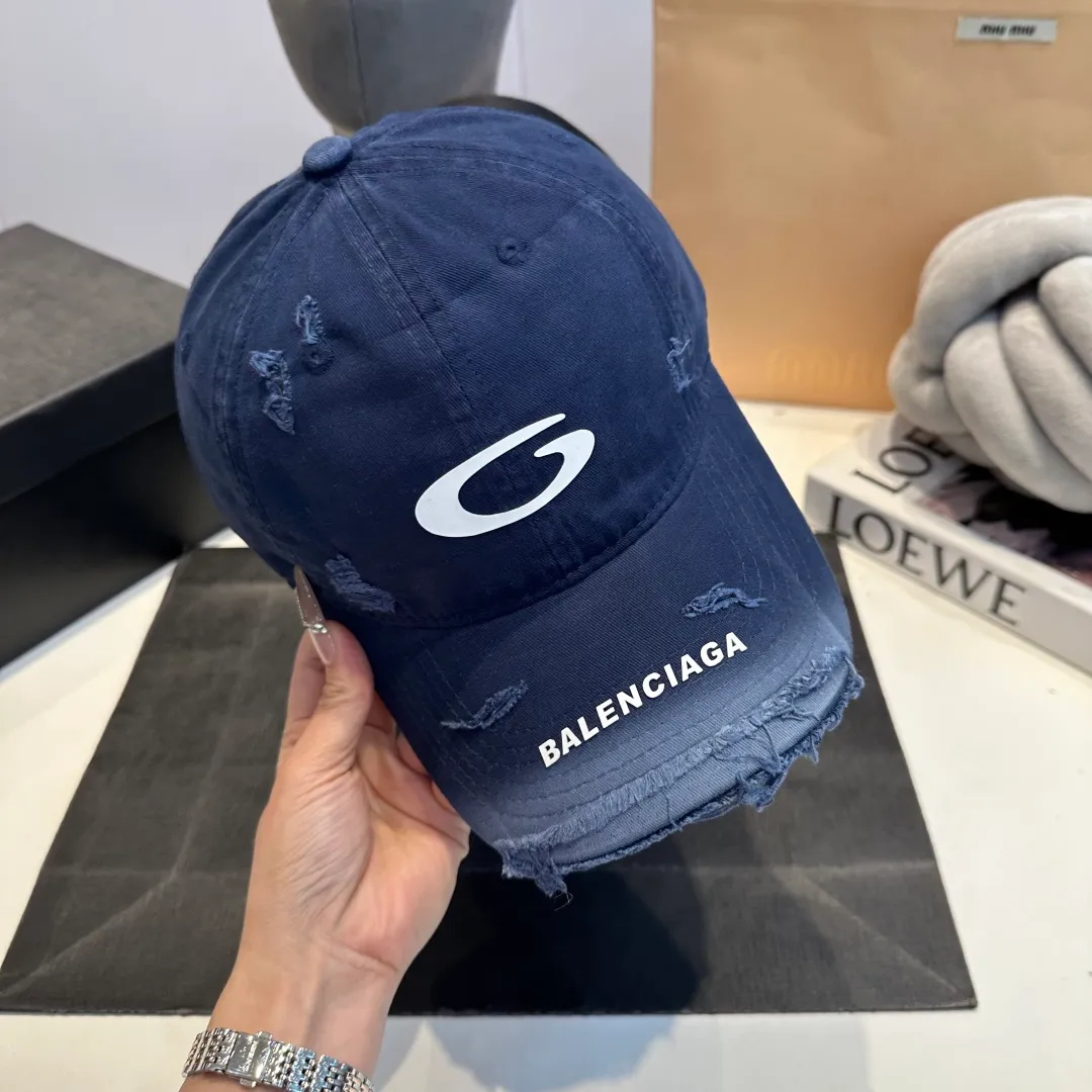 P56 BALENCIAGA Balenciaga's new washed baseball cap, cool colors, different styles for men and women, the first batch will be shipped first!