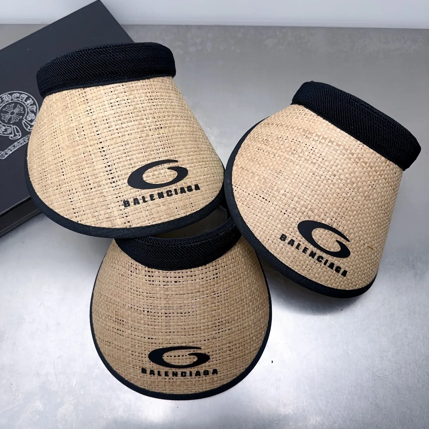 Welcome to inquire, Raffia Balenciaga empty top hat