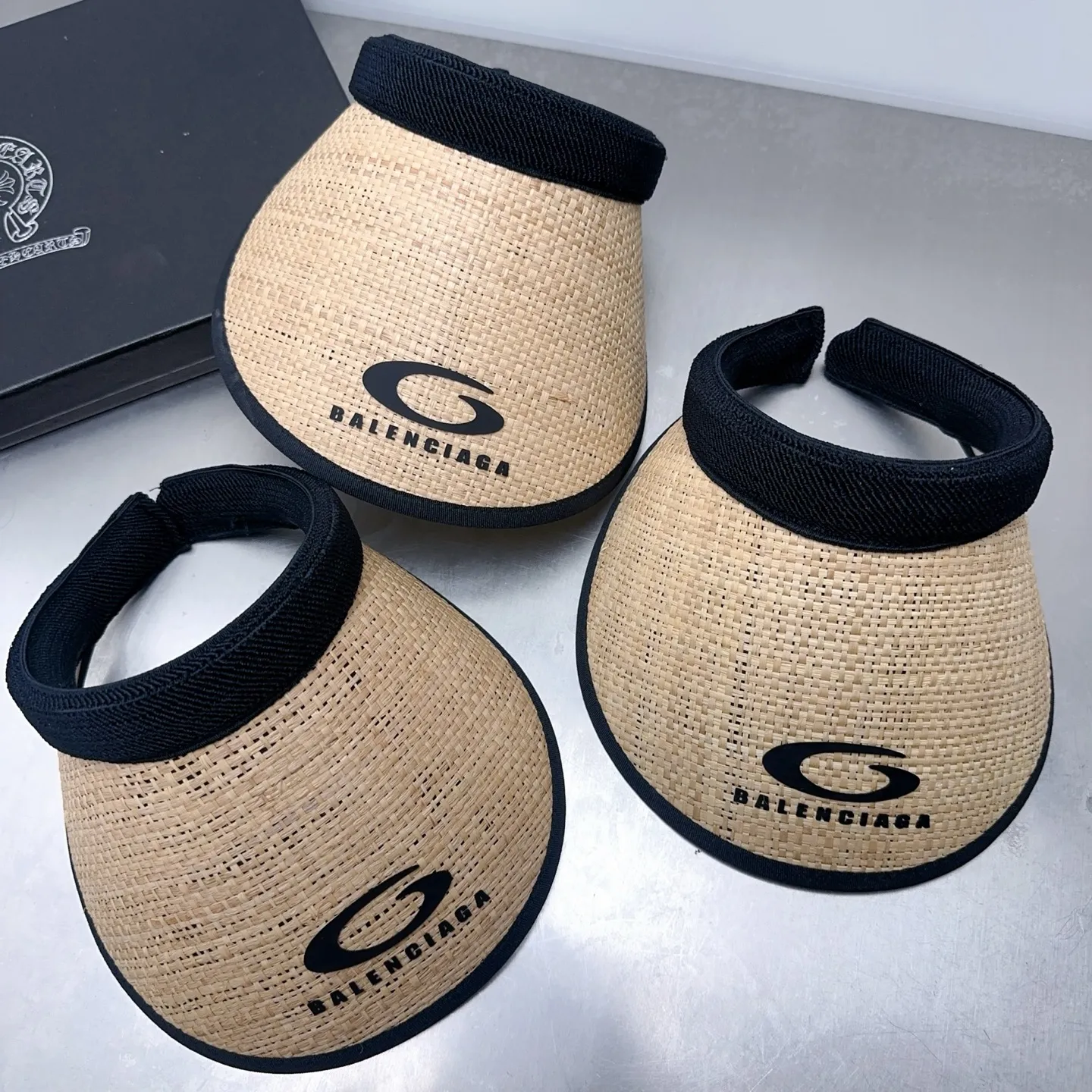 Welcome to inquire, Raffia Balenciaga empty top hat
