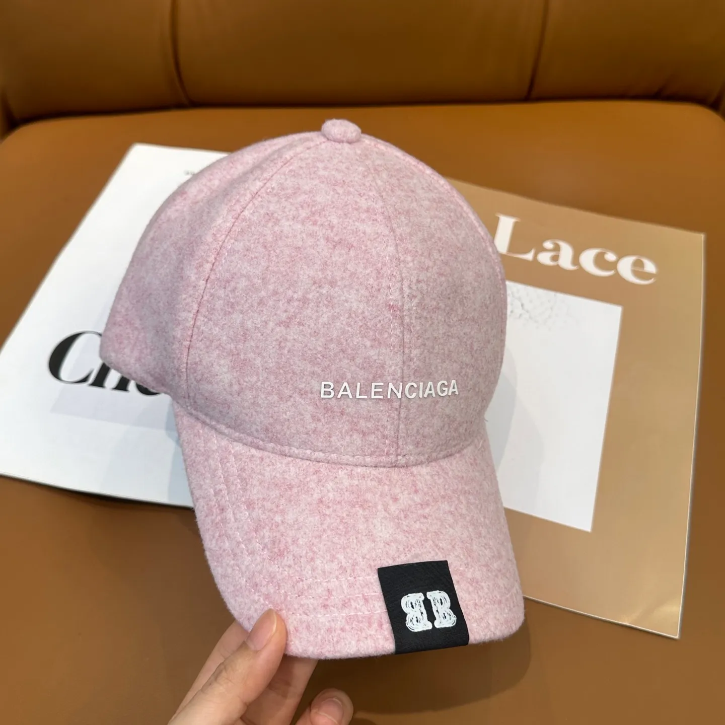 P60 💛 Comes with dust bag. [Balenciaga] 2025 new cashmere simple baseball cap, unisex ~ cool and handsome on the street