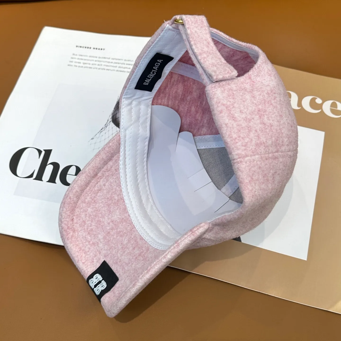 P60 💛 Comes with dust bag. [Balenciaga] 2025 new cashmere simple baseball cap, unisex ~ cool and handsome on the street