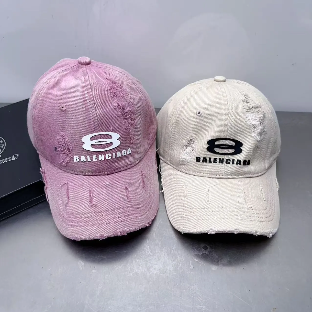 Balenciaga ripped baseball cap