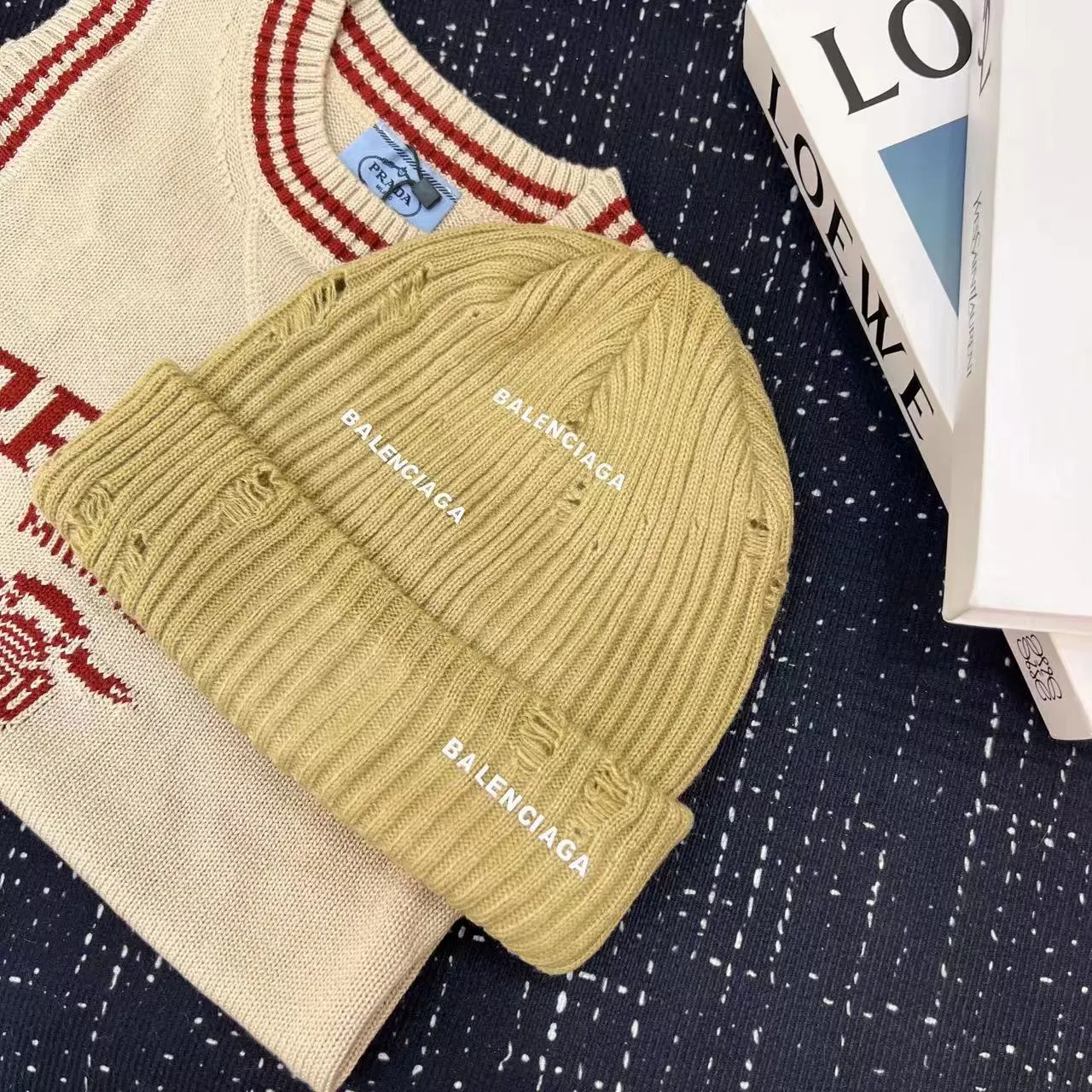 ❤ Balenciaga knitted hat