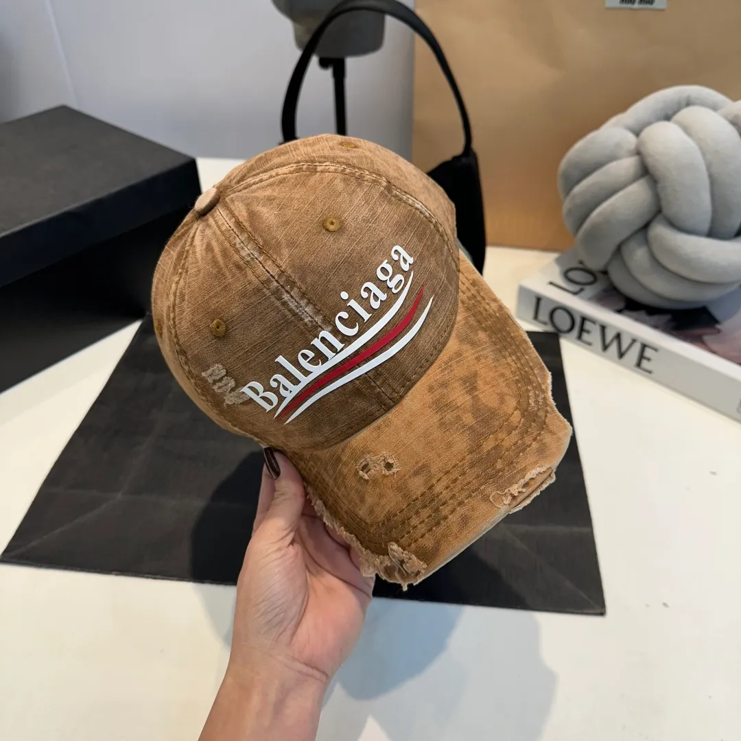 P60 Balenciaga ⚠️Coke distressed punk baseball cap shark fin duck tongue hat for men and women