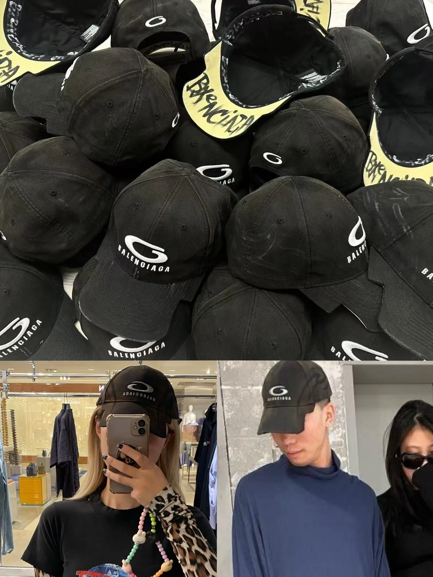 High version B Balenciaga baseball cap