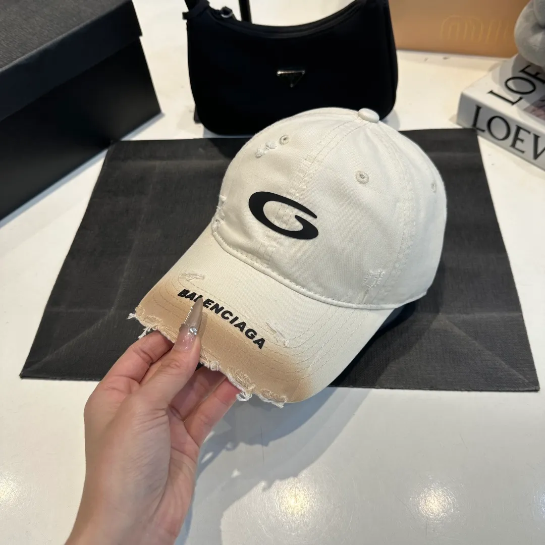 P56 BALENCIAGA Balenciaga's new washed baseball cap, cool colors, different styles for men and women, the first batch will be shipped first!