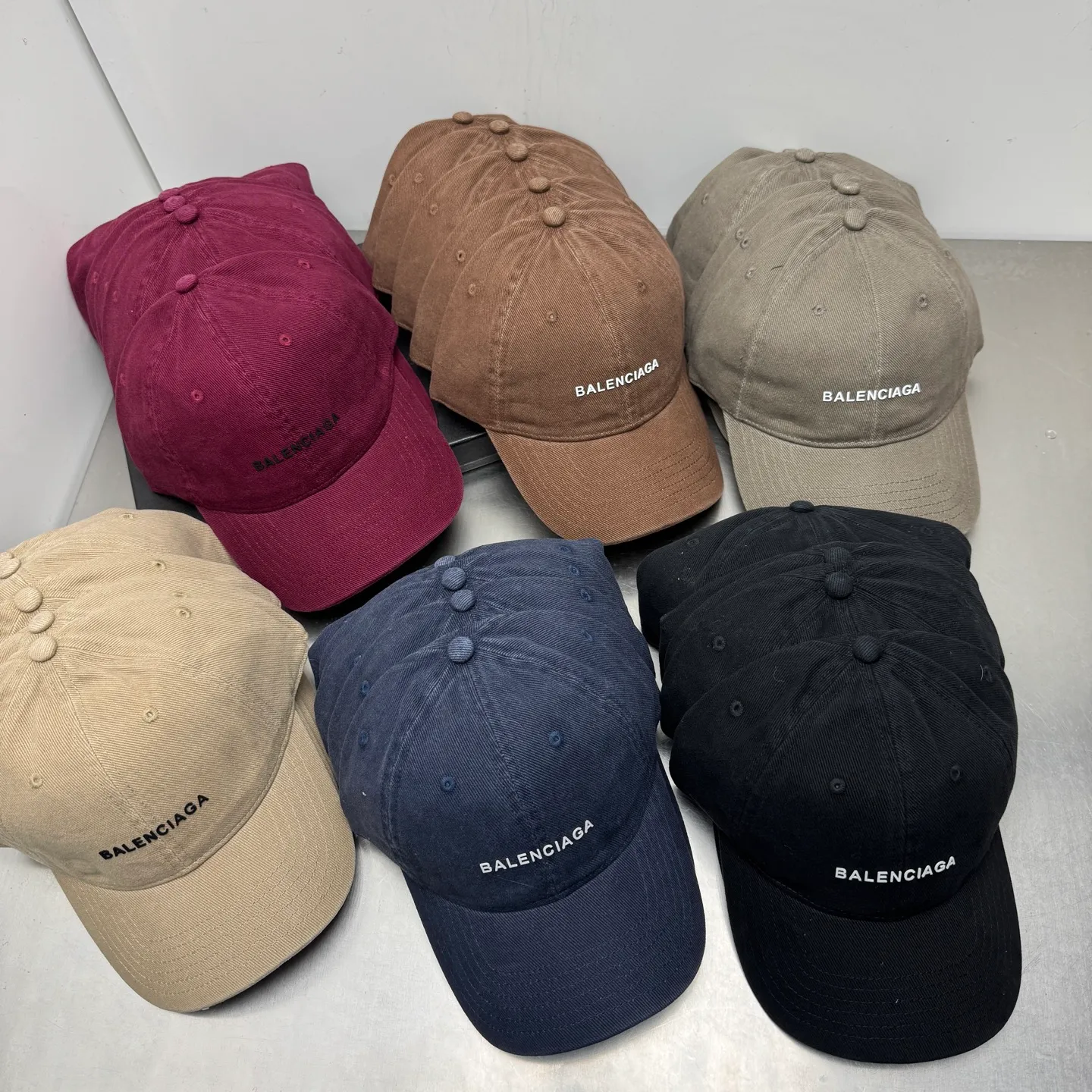 Balenciaga thickened brushed baseball cap