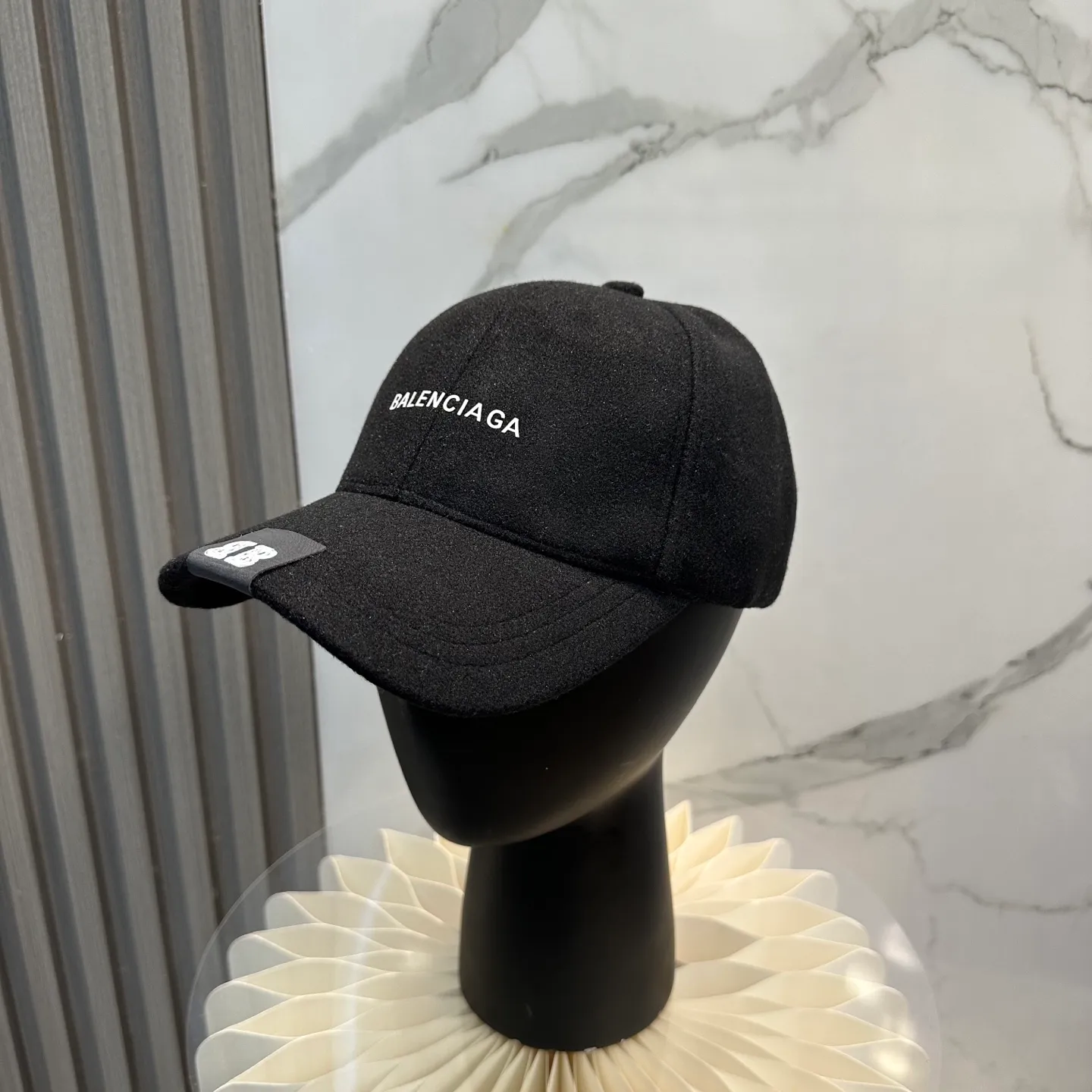 P60 💛 Comes with dust bag. [Balenciaga] 2025 new cashmere simple baseball cap, unisex ~ cool and handsome on the street